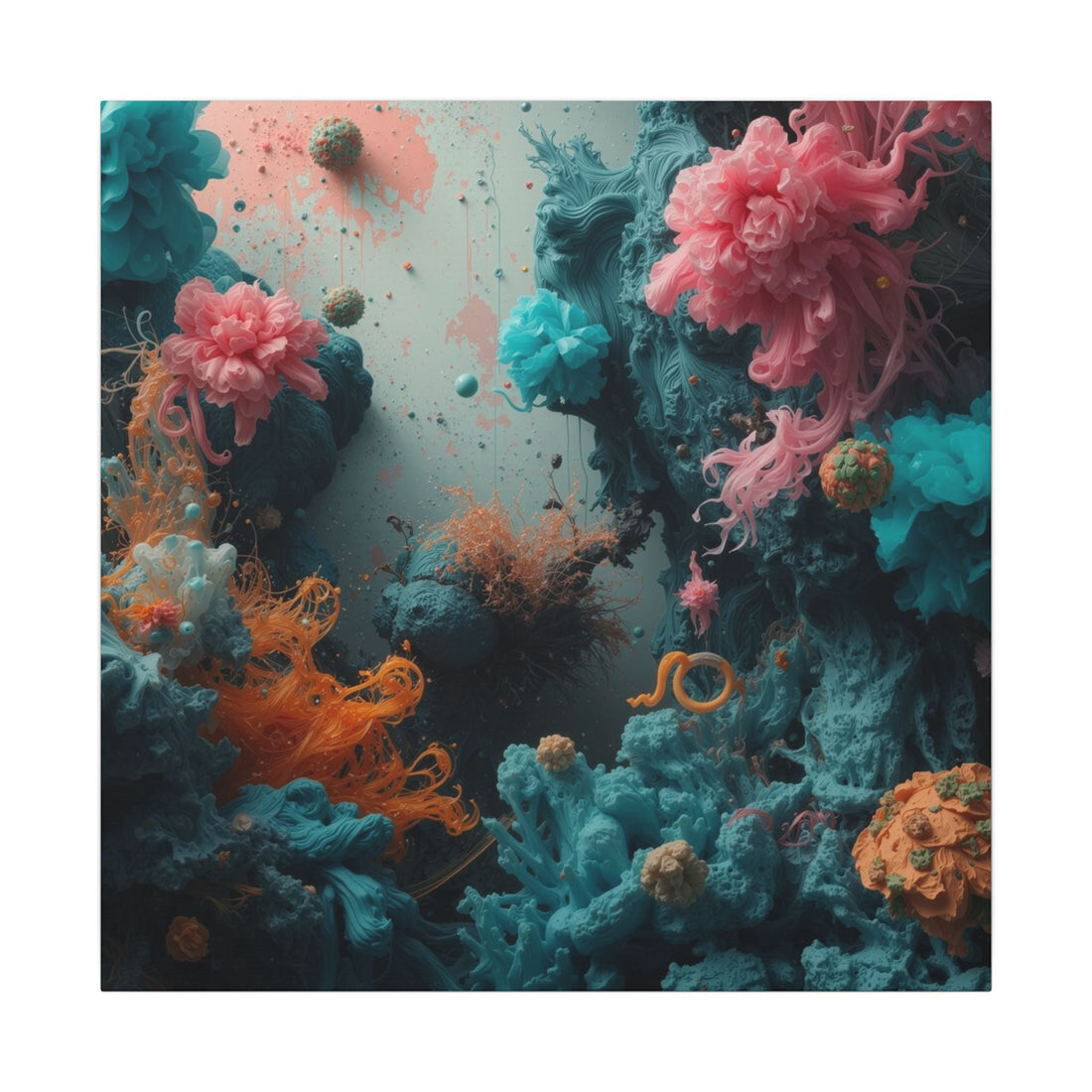 TIDEBLOOM coral reef bloom canvas, puzzle, and journal — dream journaling wall art collection by Scattercrate