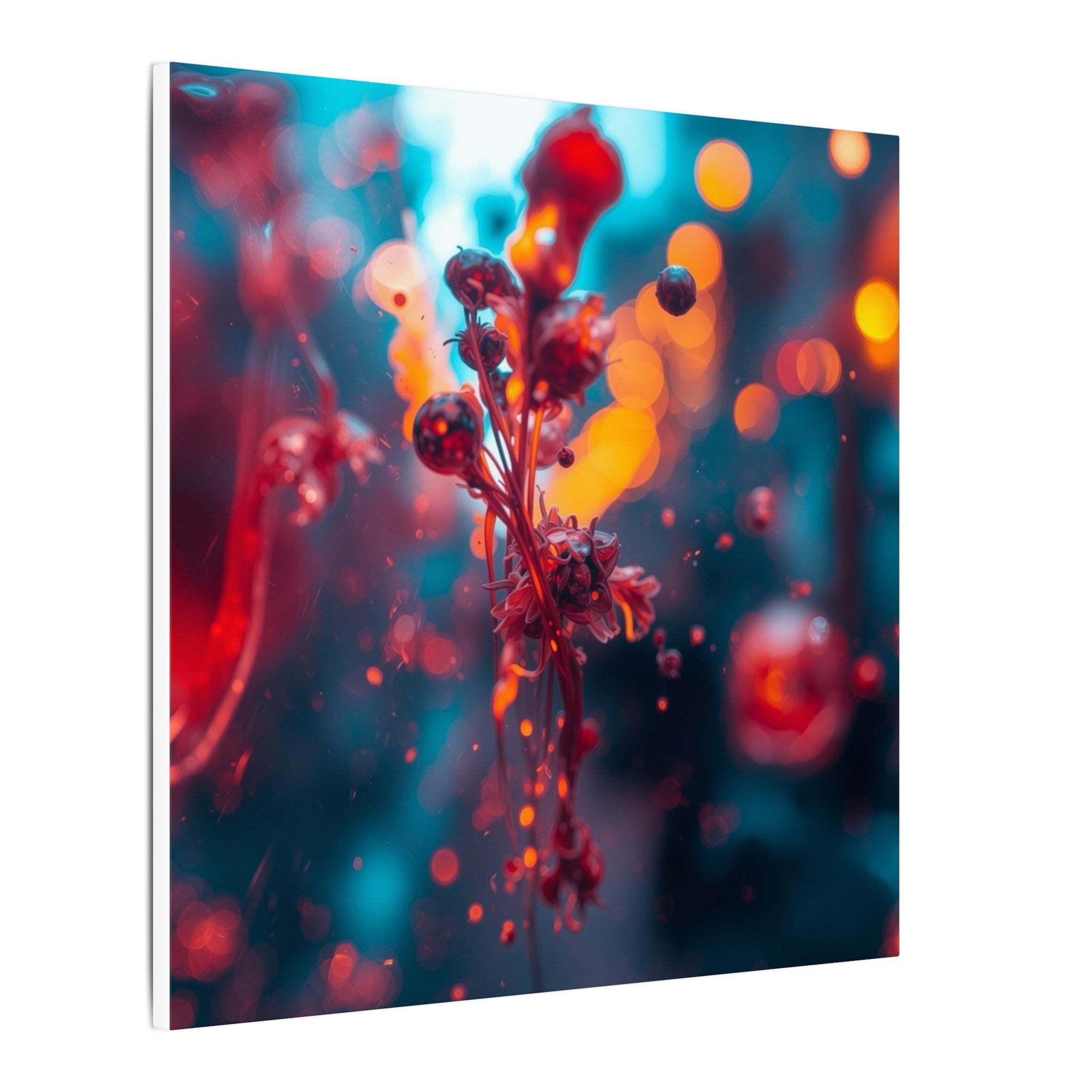 Crimsonsprig Canvas Print — Crimson Ink Sprig Wall Art