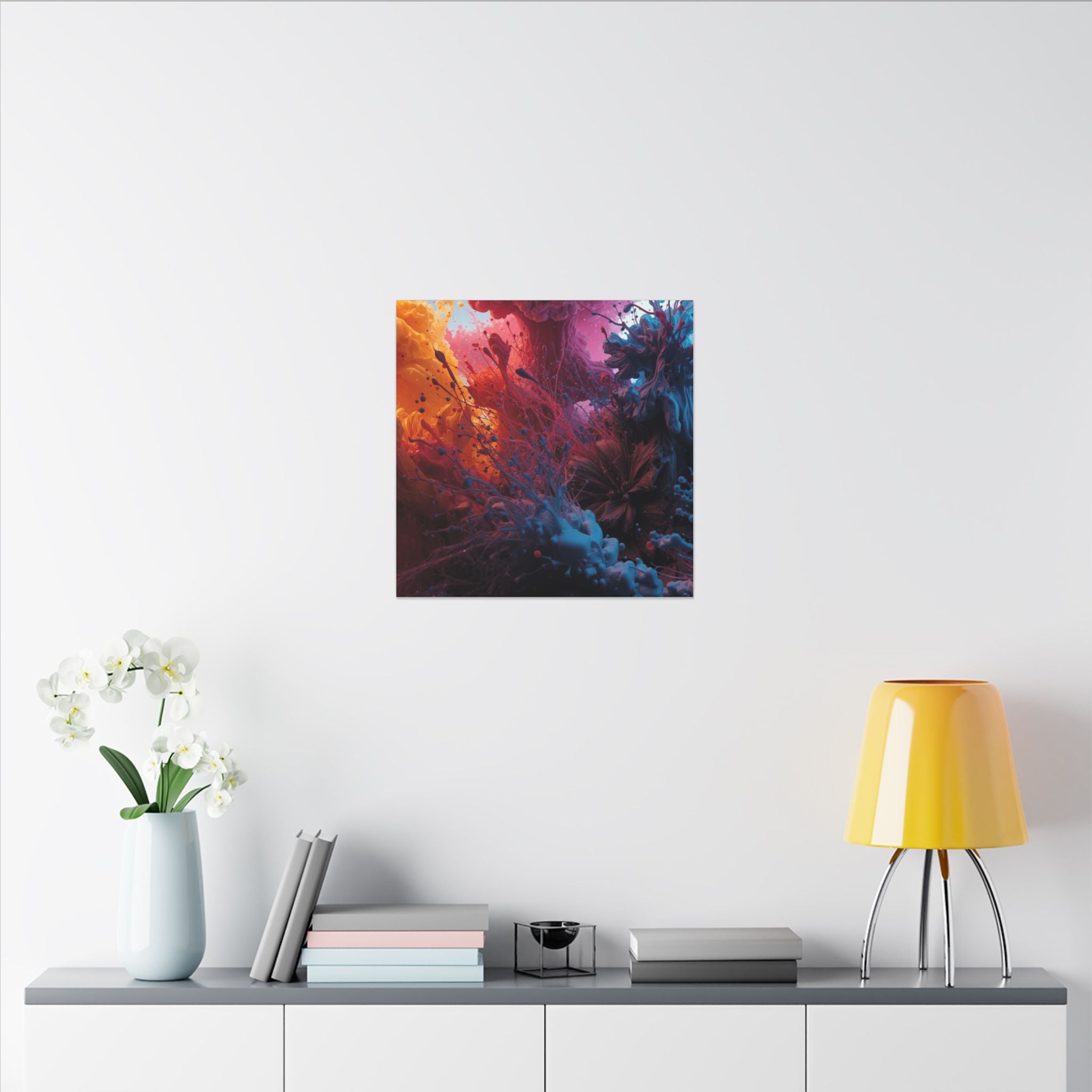 Tempestsplash Canvas Print — Violet Storm Splash Wall Art