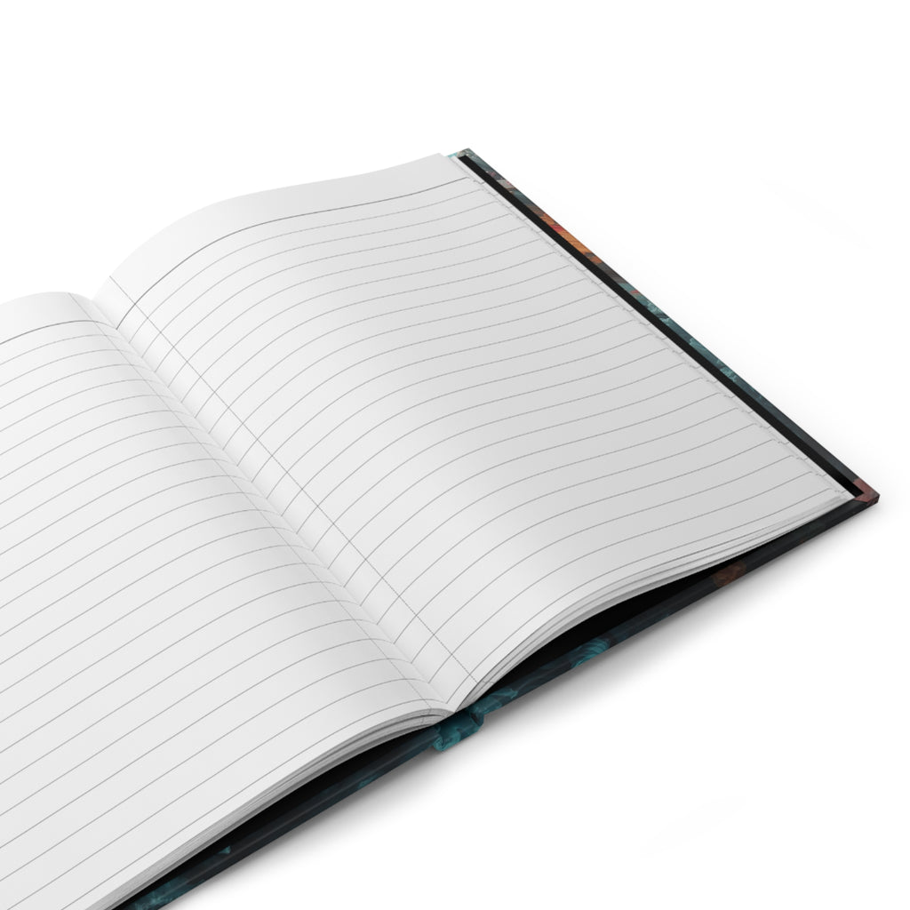 Tidebloom Hardcover Journal — Coral Reef Bloom Notebook