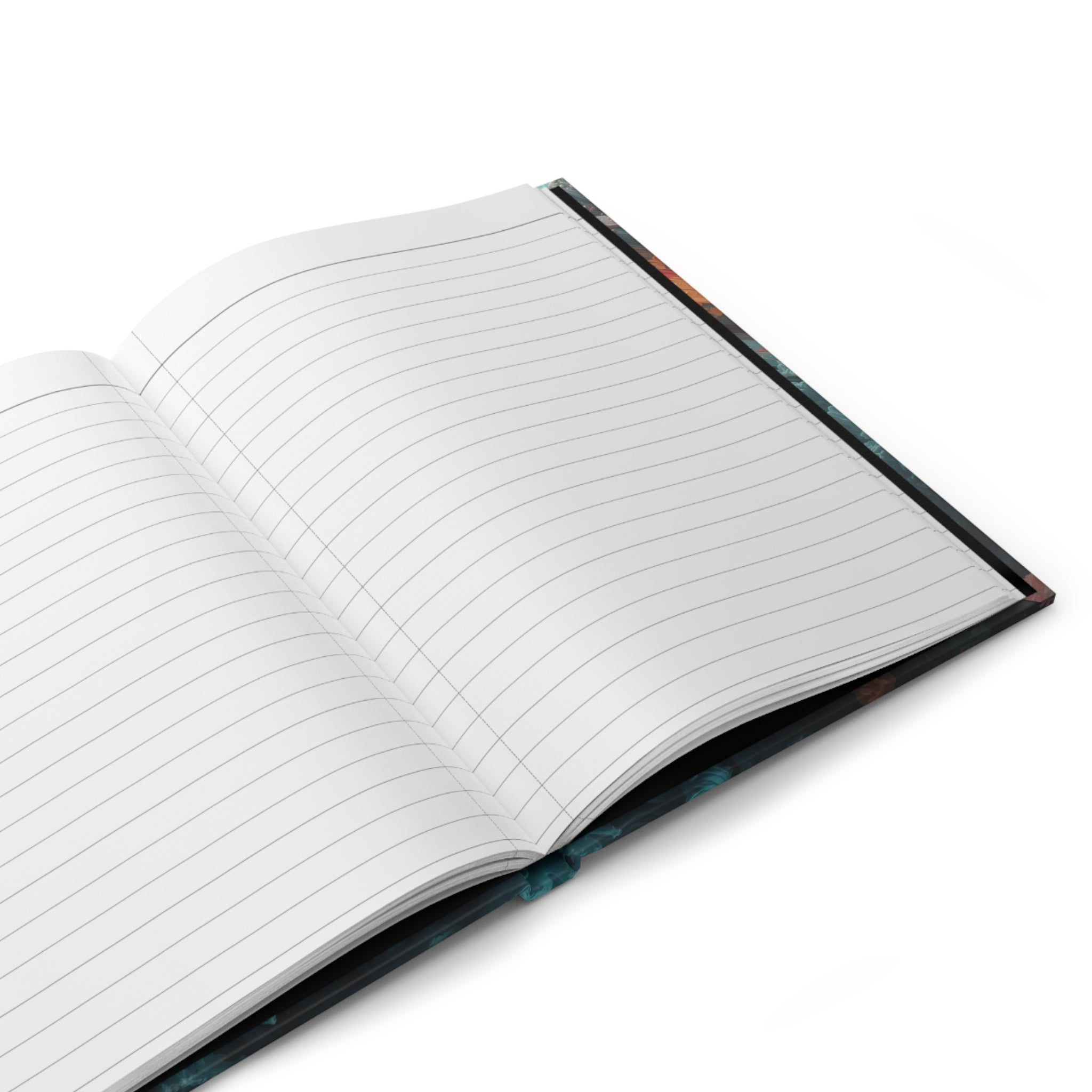 Tidebloom Hardcover Journal — Coral Reef Bloom Notebook