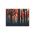 EMBERLINE 500-piece burning forest art puzzle by Scattercrate — ember-orange moody forest jigsaw gift