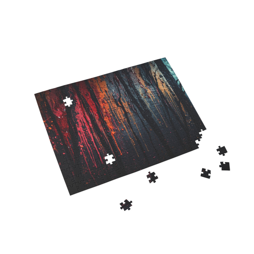 VESPER 500-piece abstract forest art puzzle by Scattercrate — twilight moody forest jigsaw gift