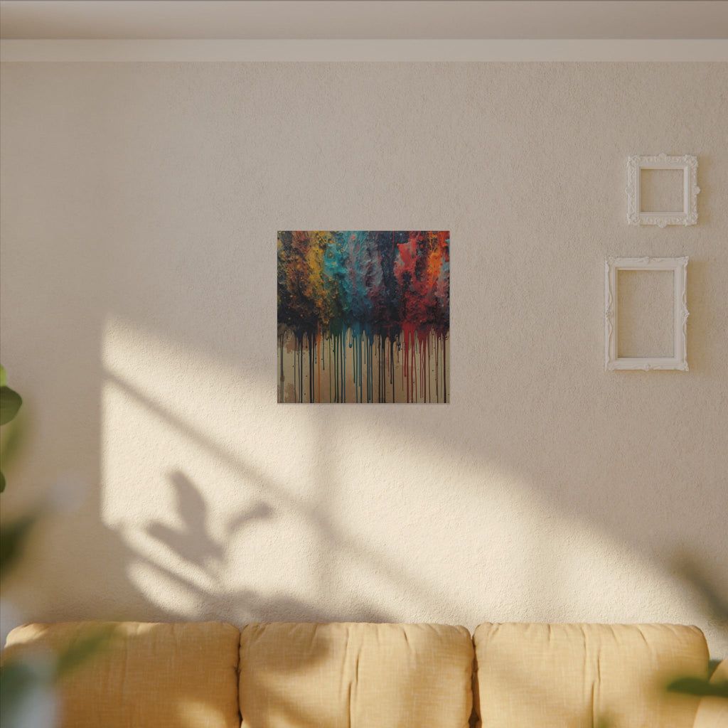 CHROMAFALL — Full-Spectrum Paint Drop Canvas Wall Art