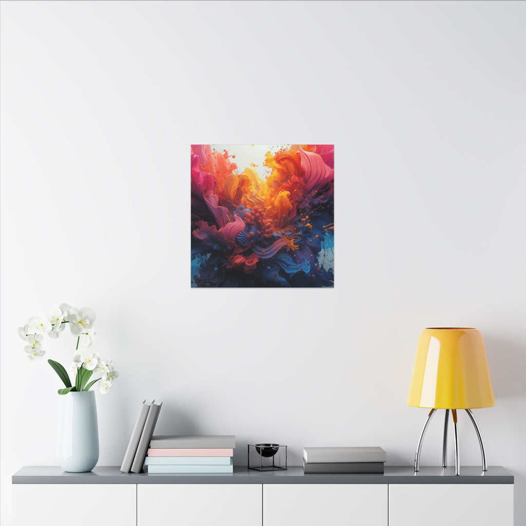 Petalsurge canvas print by Scattercrate — magenta petal wall art, surging floral color