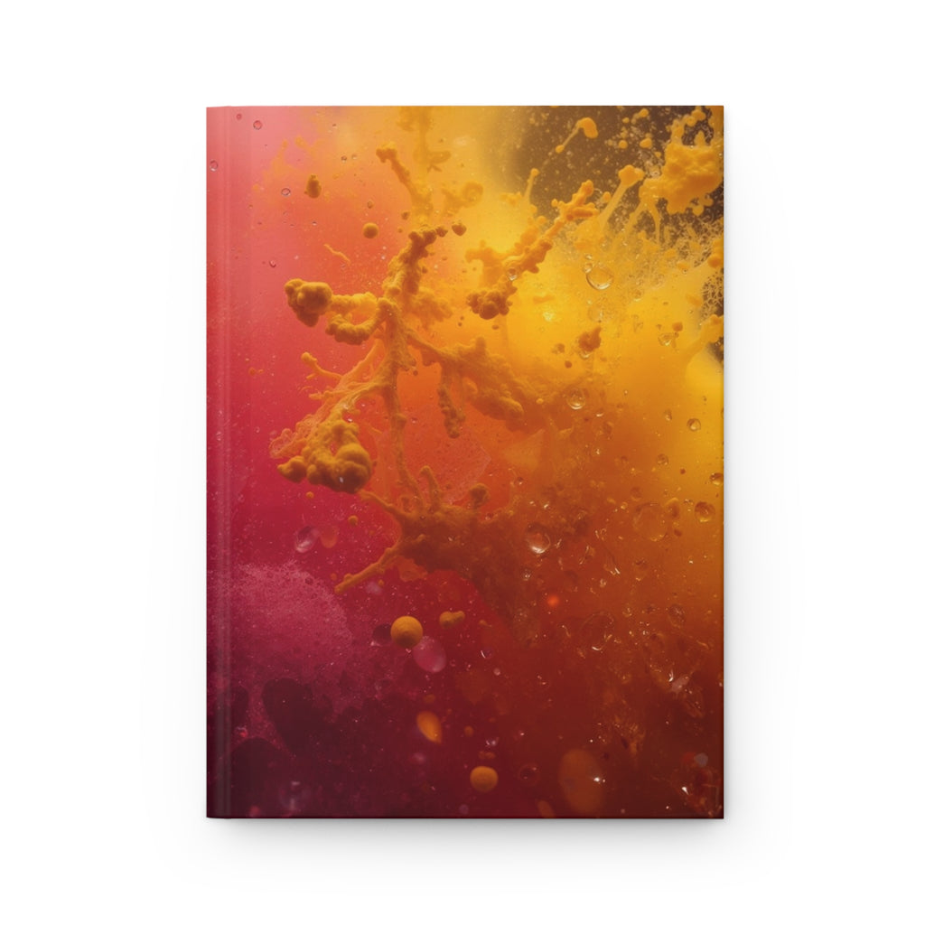 MISTBLOOM hardcover art journal by Scattercrate — dew bloom particles suspended mid-air