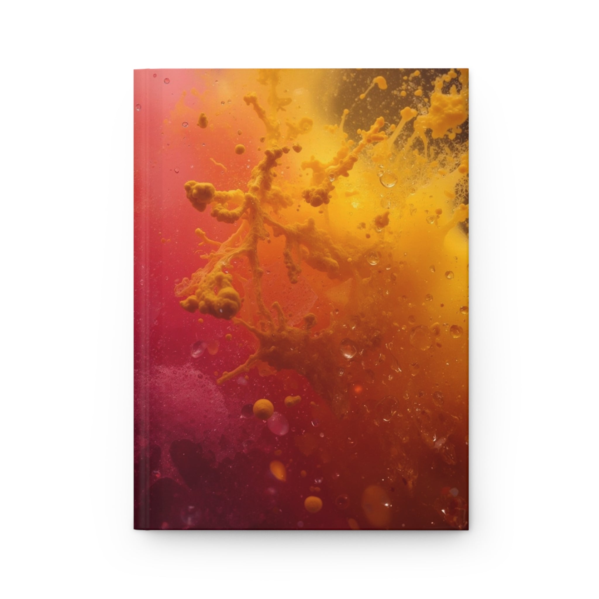 MISTBLOOM hardcover art journal by Scattercrate — dew bloom particles suspended mid-air
