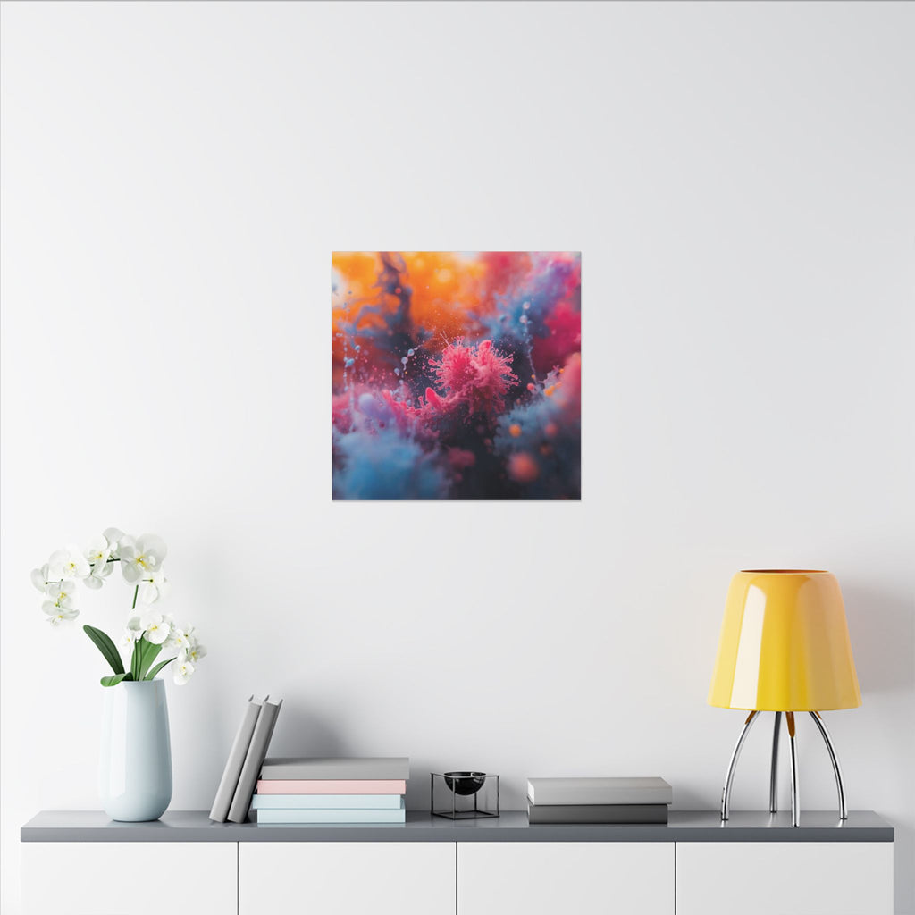 Novaflare Canvas Print — Magenta Burst Abstract Wall Art