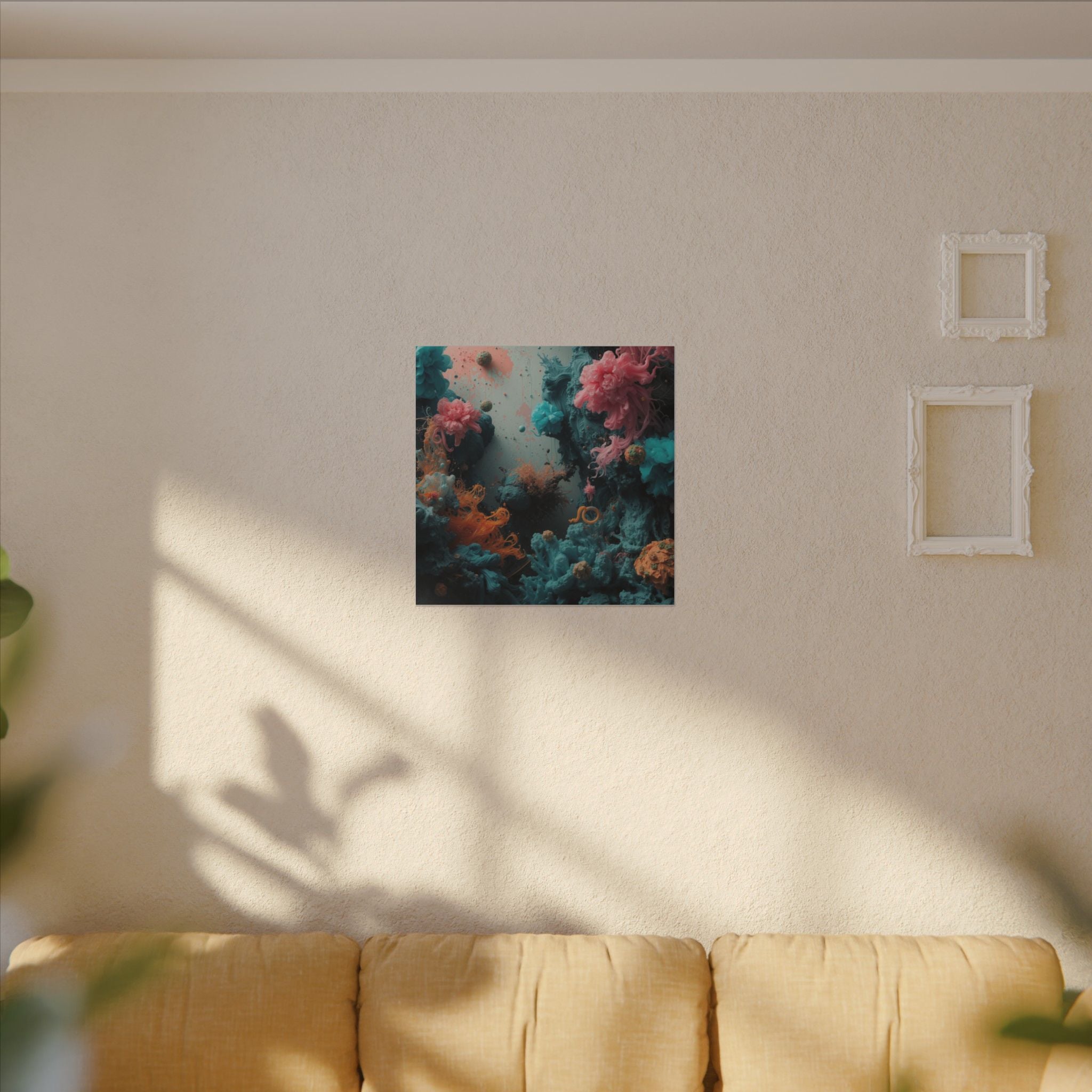 Tidebloom Canvas Print — Coral Reef Bloom Wall Art