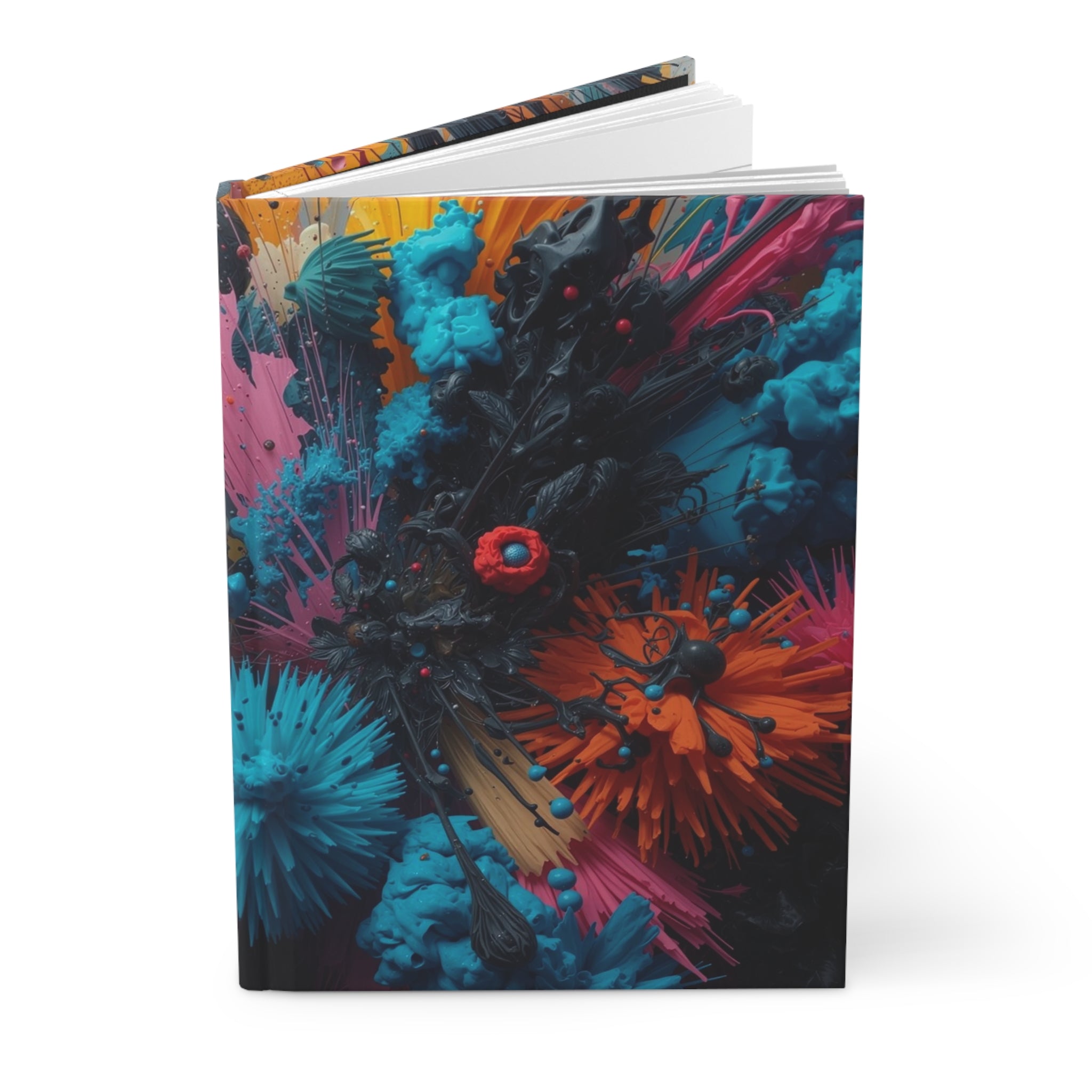 Radiantburst Hardcover Journal — Radiant Color Burst Notebook