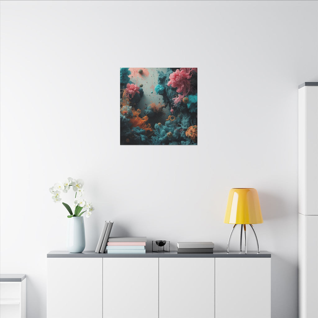 Tidebloom Canvas Print — Coral Reef Bloom Wall Art