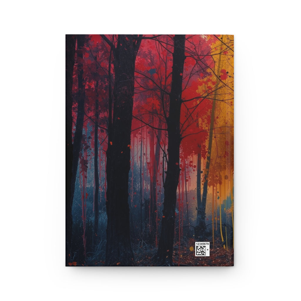 FAUVE abstract forest hardcover art journal by Scattercrate — vivid moody forest notebook