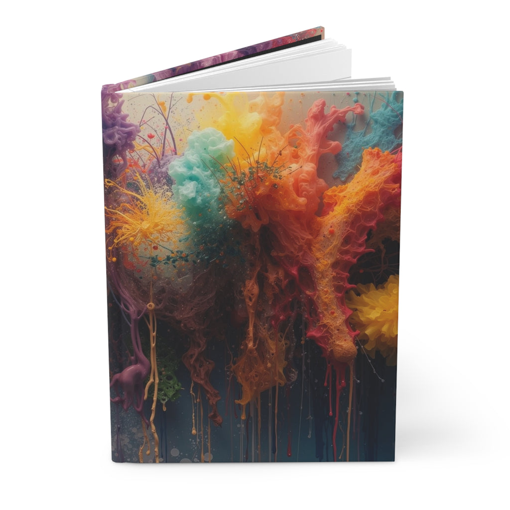 Spectrumdrip Hardcover Journal — Rainbow Drip Notebook