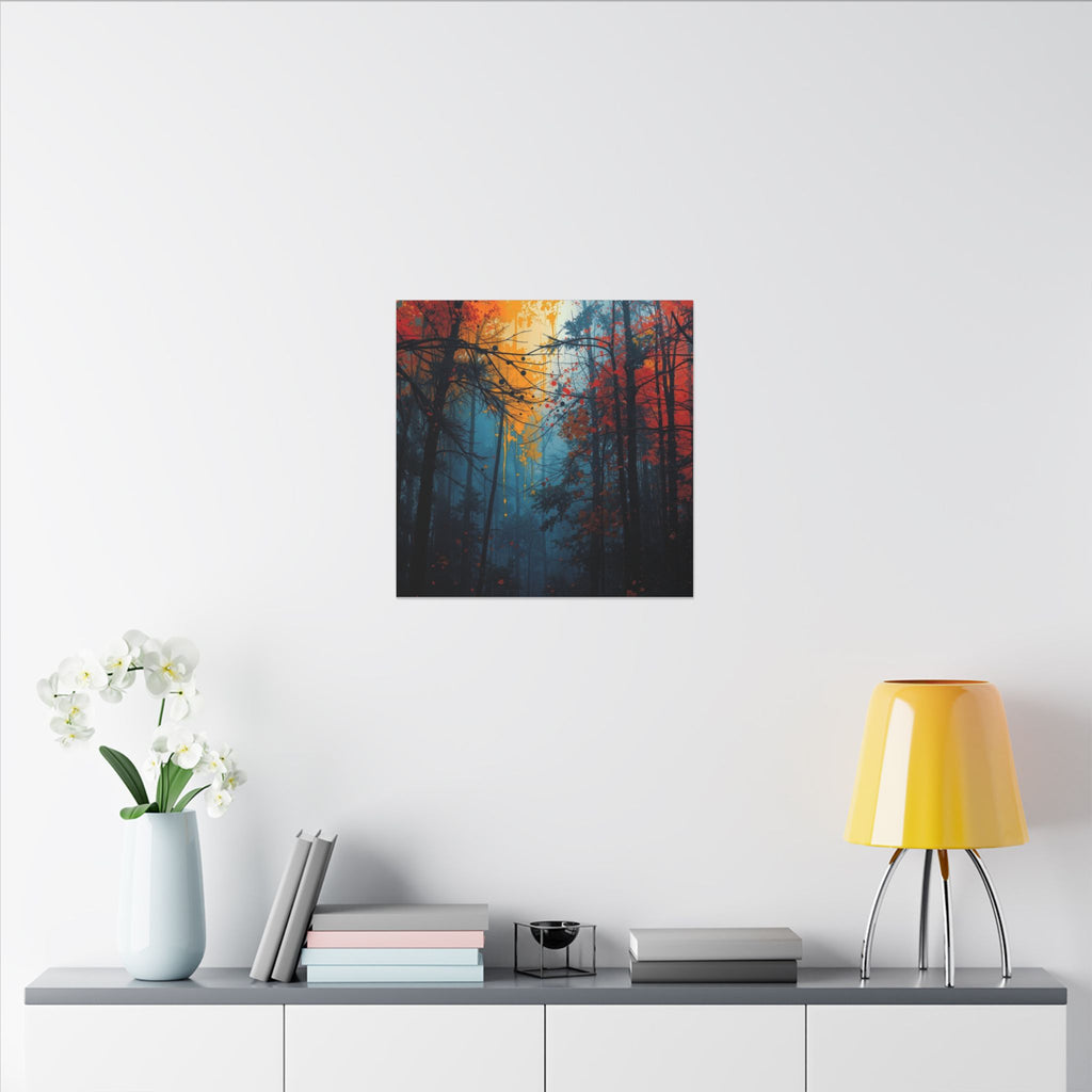 SCORCHGROVE — Fire Dusk Forest Canvas Wall Art