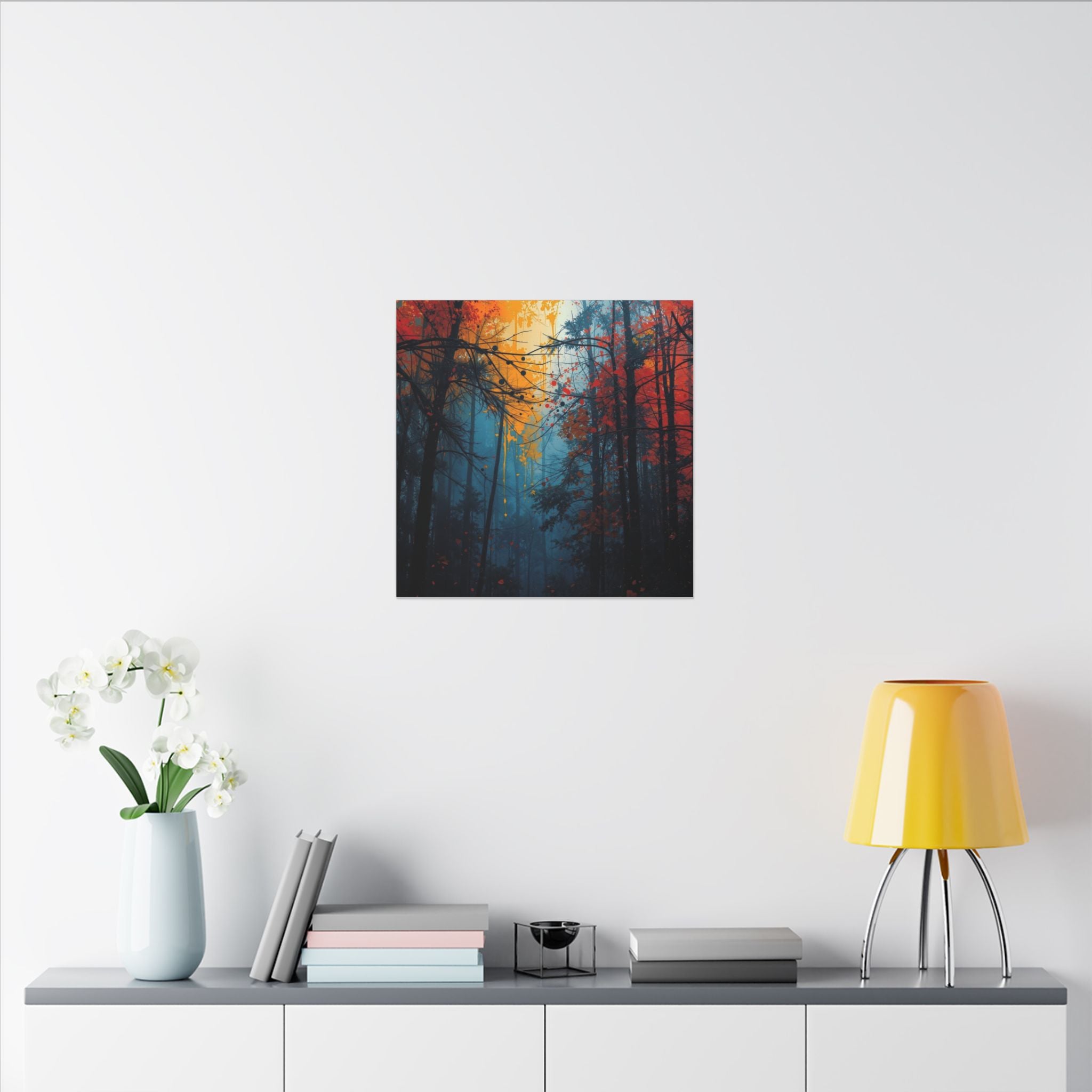 SCORCHGROVE — Fire Dusk Forest Canvas Wall Art
