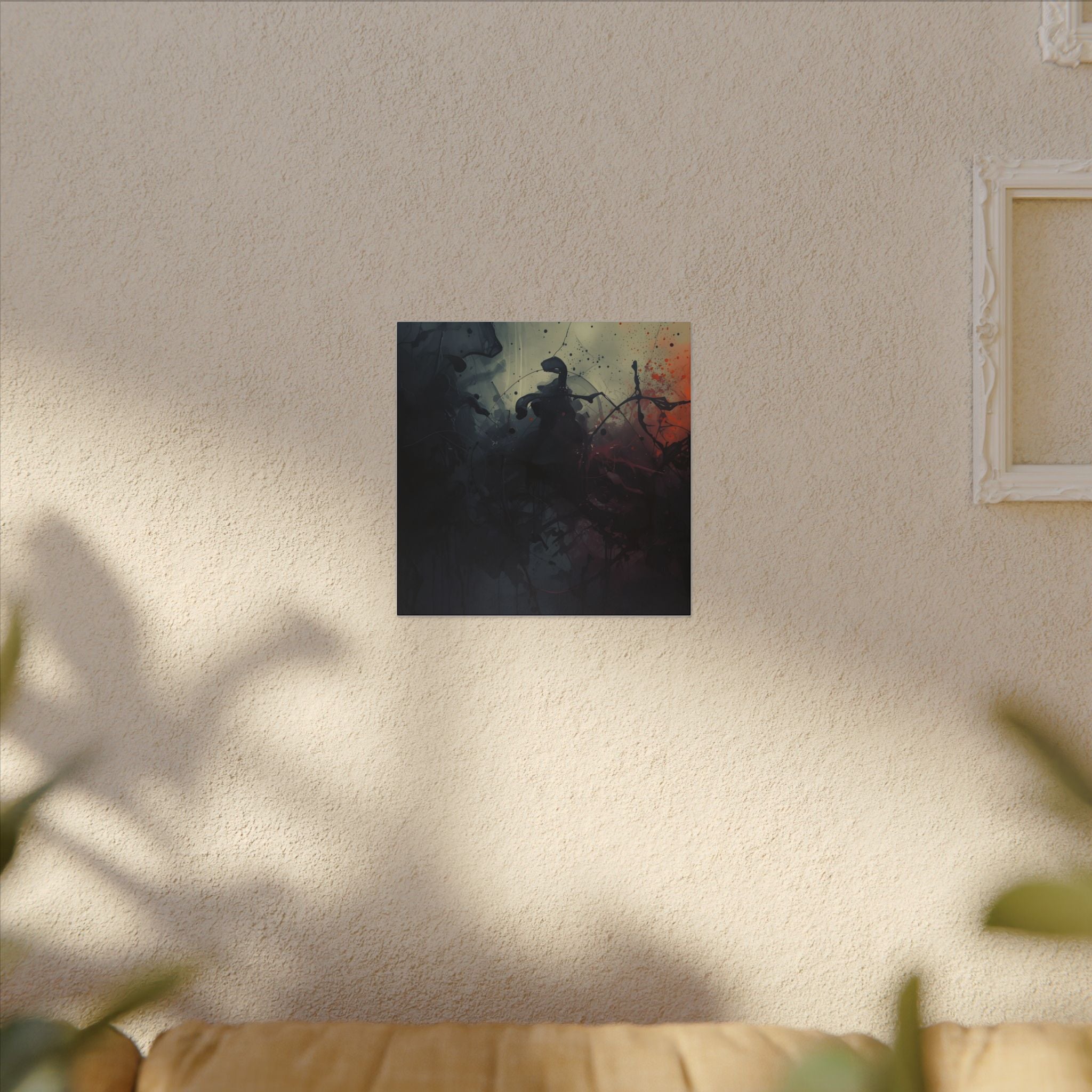 Inkscorch Canvas Print — Firelit Ink Wall Art