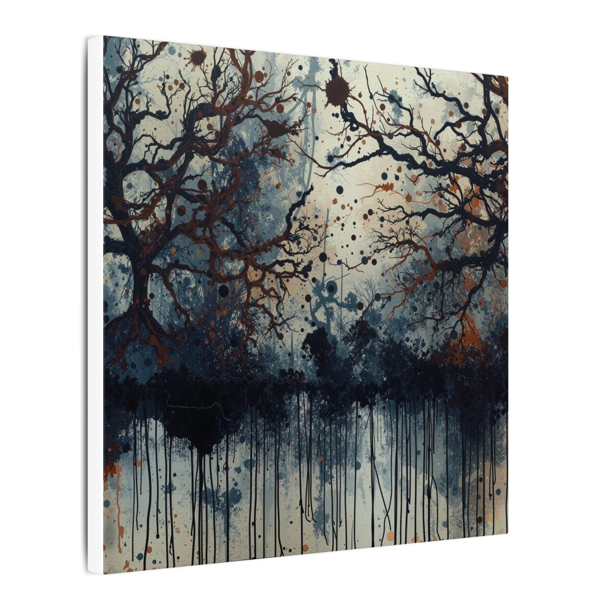 DUSKWOOD — Bare Tree Ink Forest Canvas Wall Art