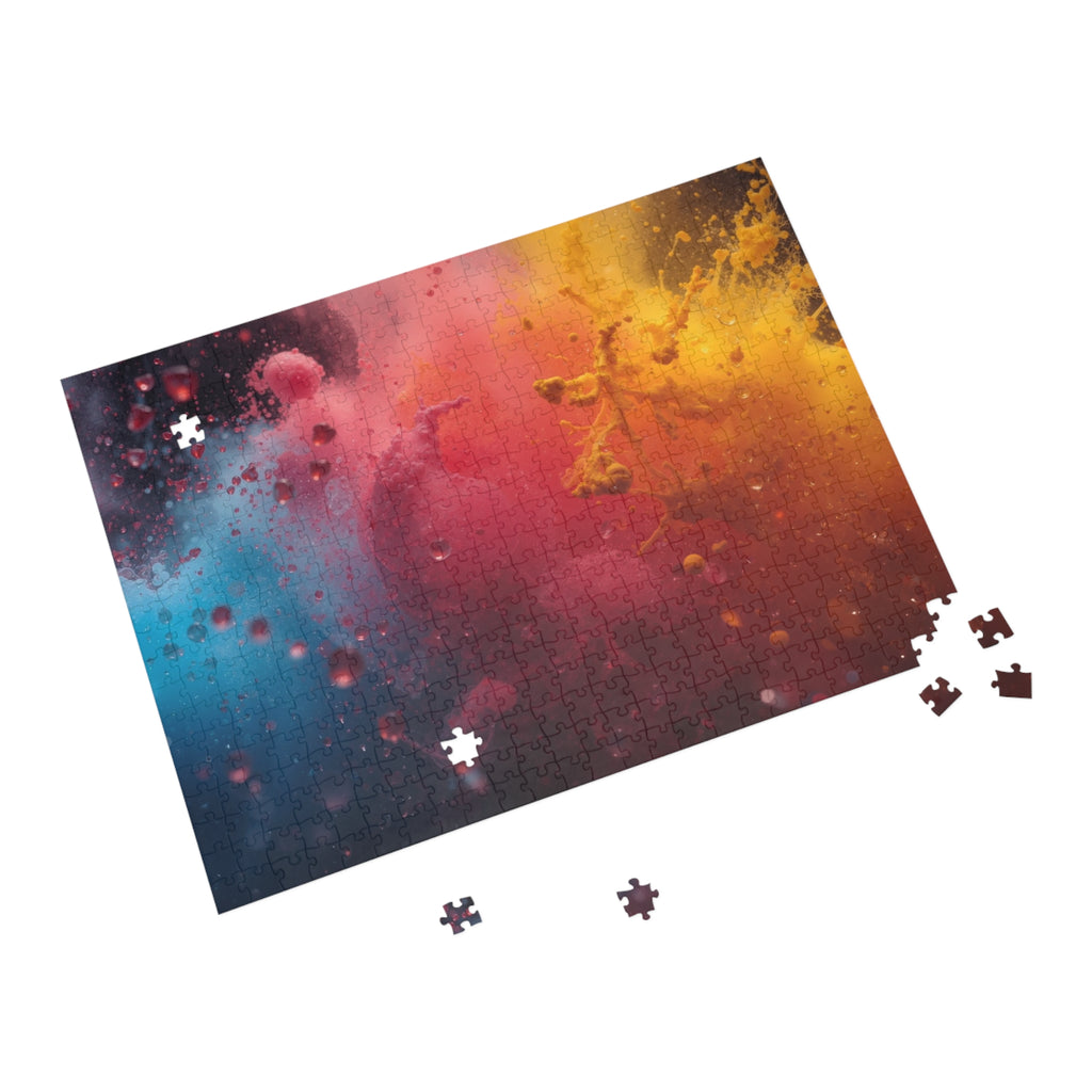 MISTBLOOM art puzzle by Scattercrate — dew bloom particles suspended mid-air