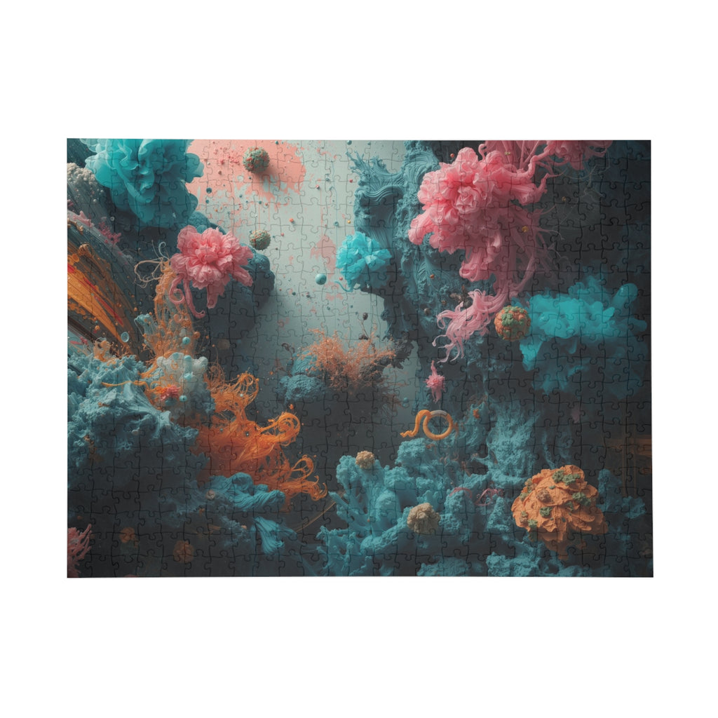 Tidebloom 500-Piece Jigsaw Puzzle — Coral Reef Bloom Art