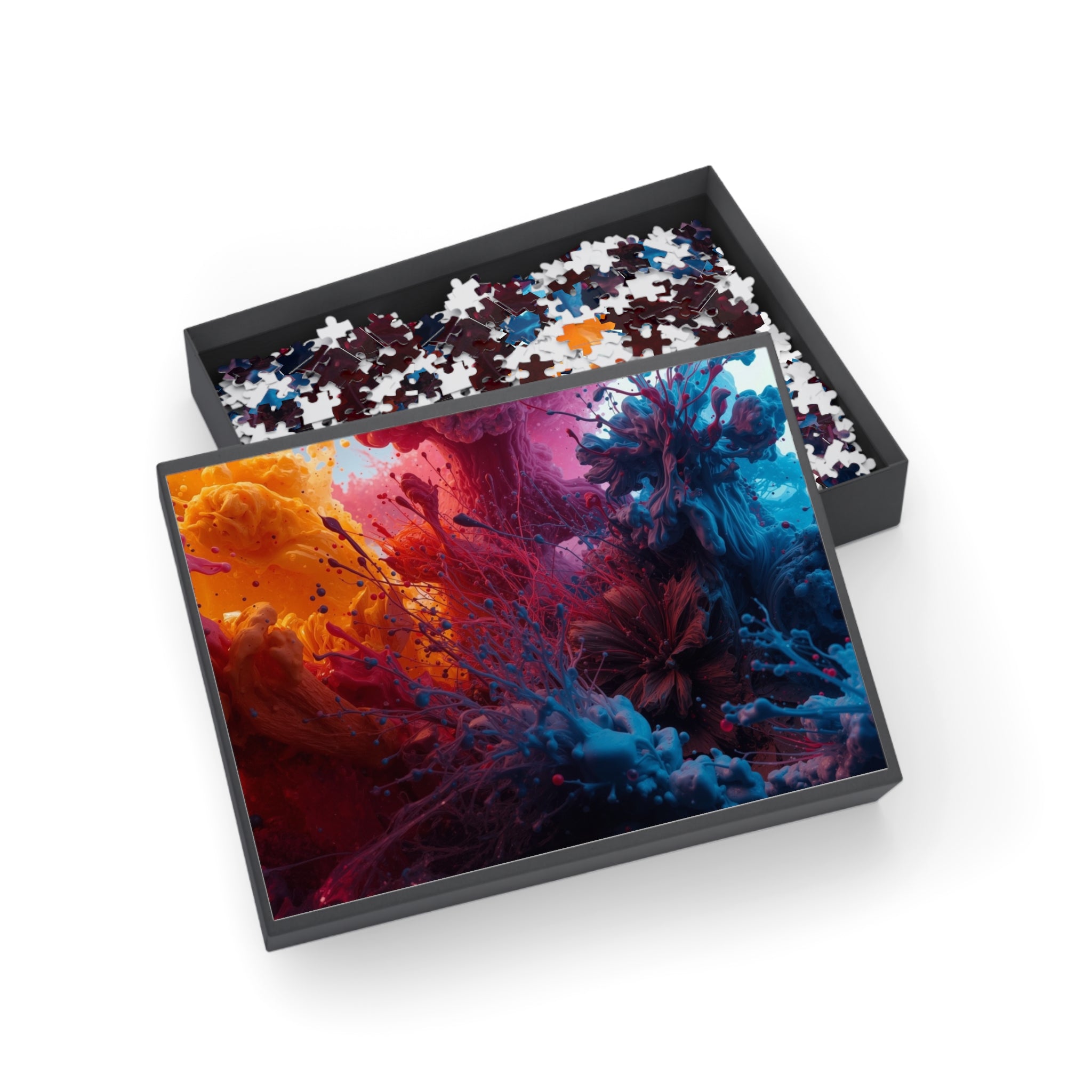 Tempestsplash 500-Piece Jigsaw Puzzle — Violet Storm Splash Art
