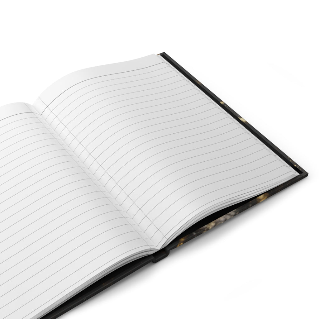 AURUM — Abstract Black and Gold Hardcover Journal | Dark Aesthetic Notebook | Scattercrate