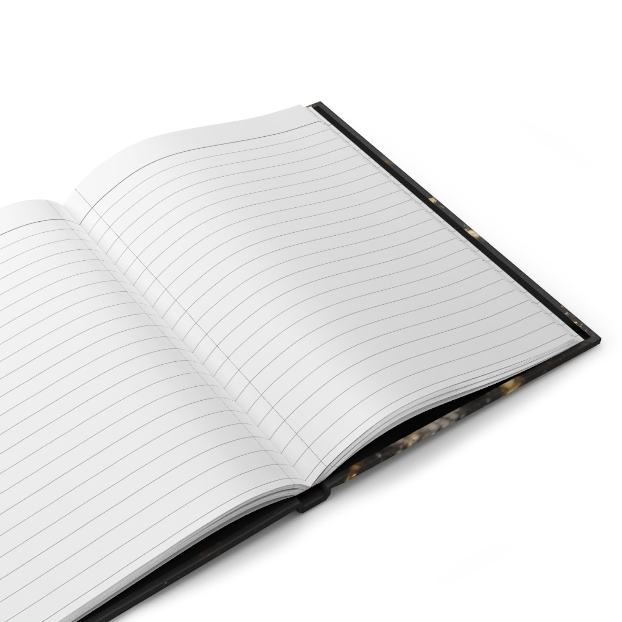 AURUM — Abstract Black and Gold Hardcover Journal | Dark Aesthetic Notebook | Scattercrate