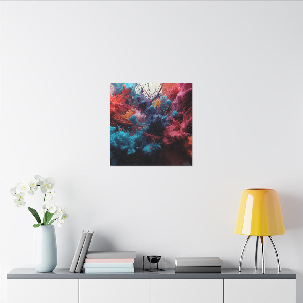 Saffronburst Canvas Print — Golden Ink Column Wall Art