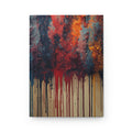 CHROMAFALL full-spectrum paint drop hardcover art journal by Scattercrate — bold maximalist color explosion