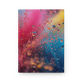 CHROMADRIFT hardcover art journal by Scattercrate — slow-drifting chromatic particle field