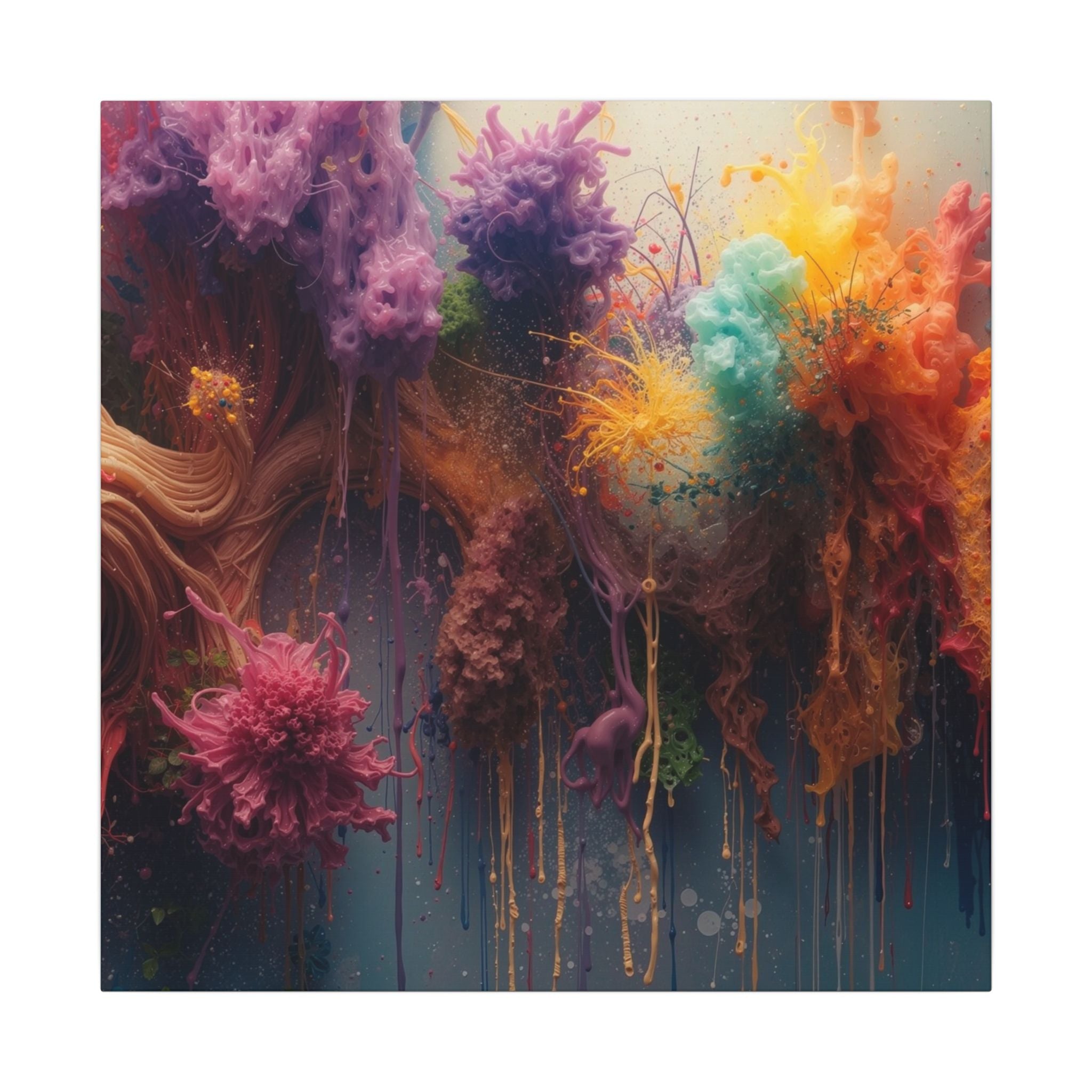 Spectrumdrip Canvas Print — Rainbow Drip Wall Art