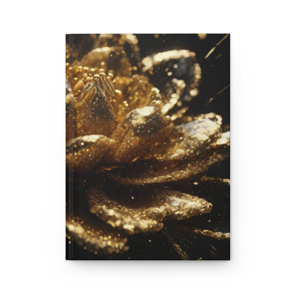 AURUM — Abstract Black and Gold Hardcover Journal | Dark Aesthetic Notebook | Scattercrate