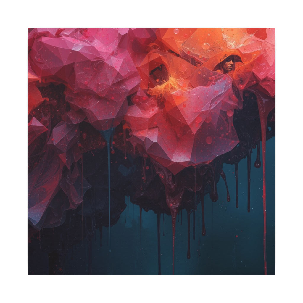 CRIMSONDRIP — Abstract Canvas Wall Art