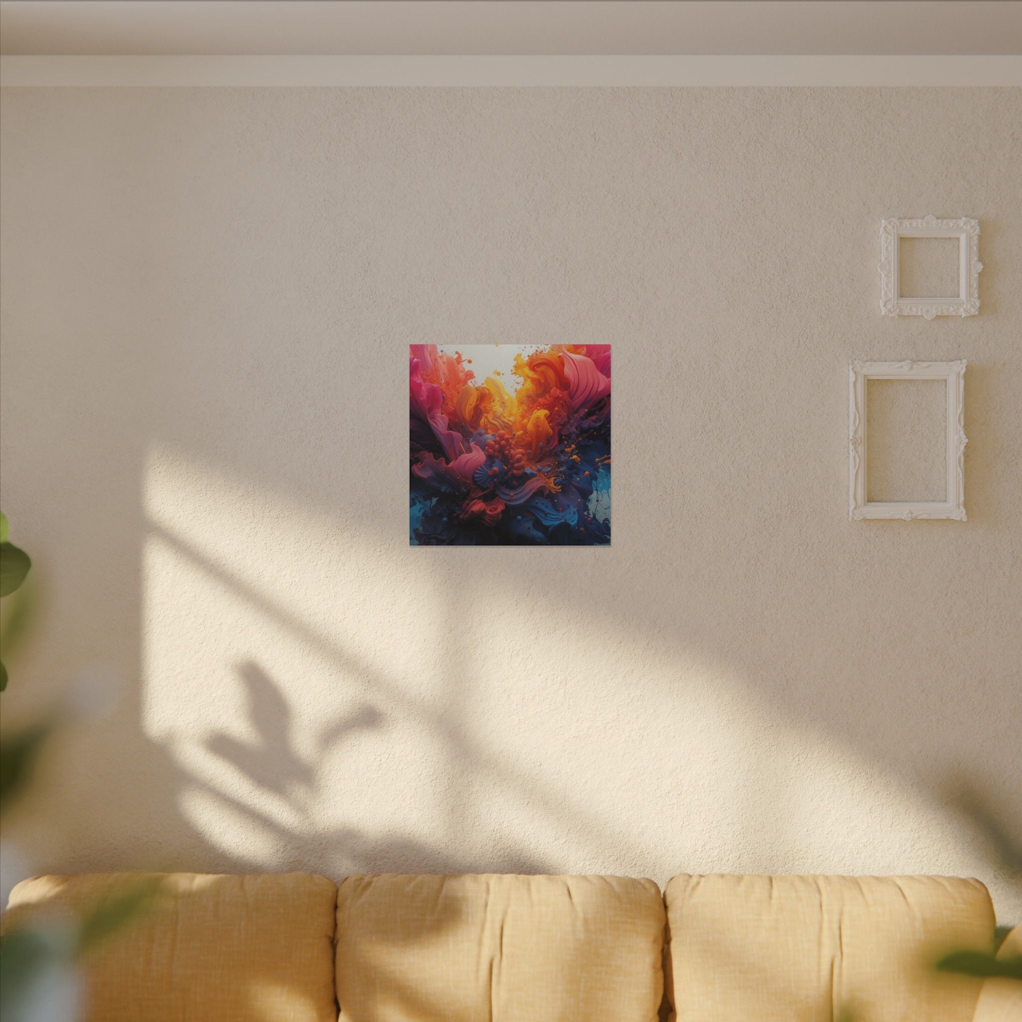 Petalsurge canvas print by Scattercrate — magenta petal wall art, surging floral color