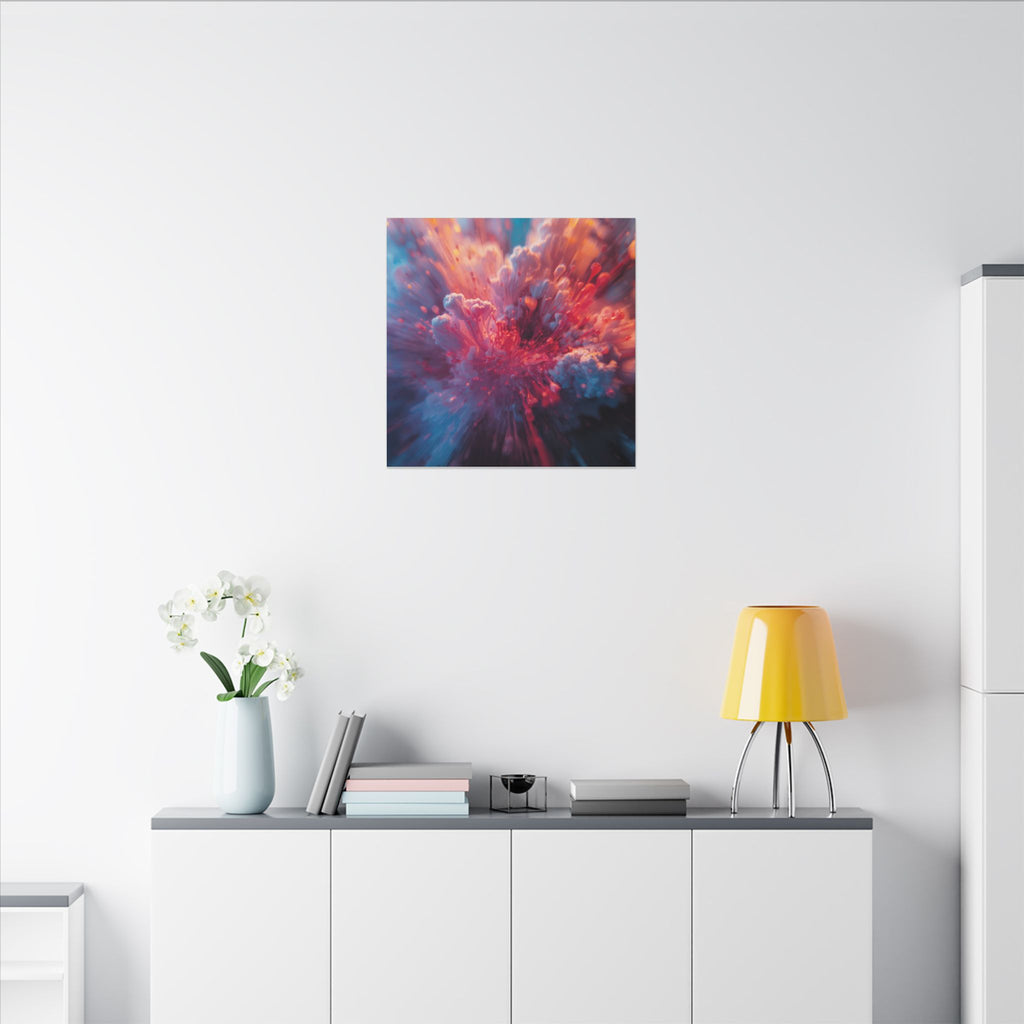 Vortexbloom Canvas Print — Radial Motion Burst Wall Art