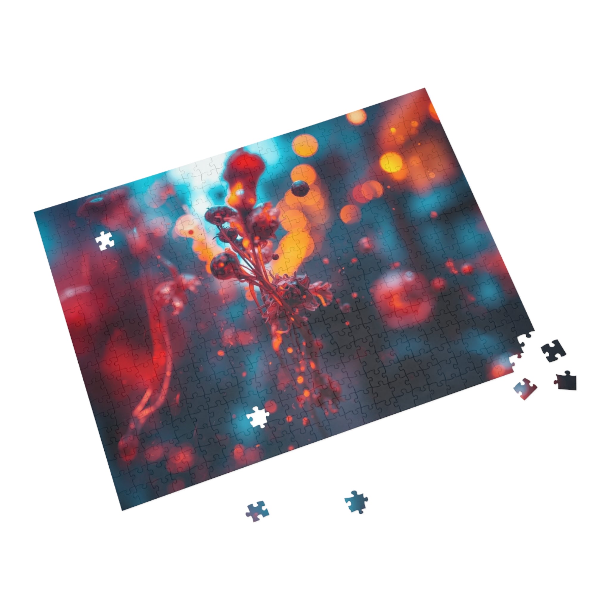 Crimsonsprig 500-Piece Jigsaw Puzzle — Crimson Ink Sprig Art
