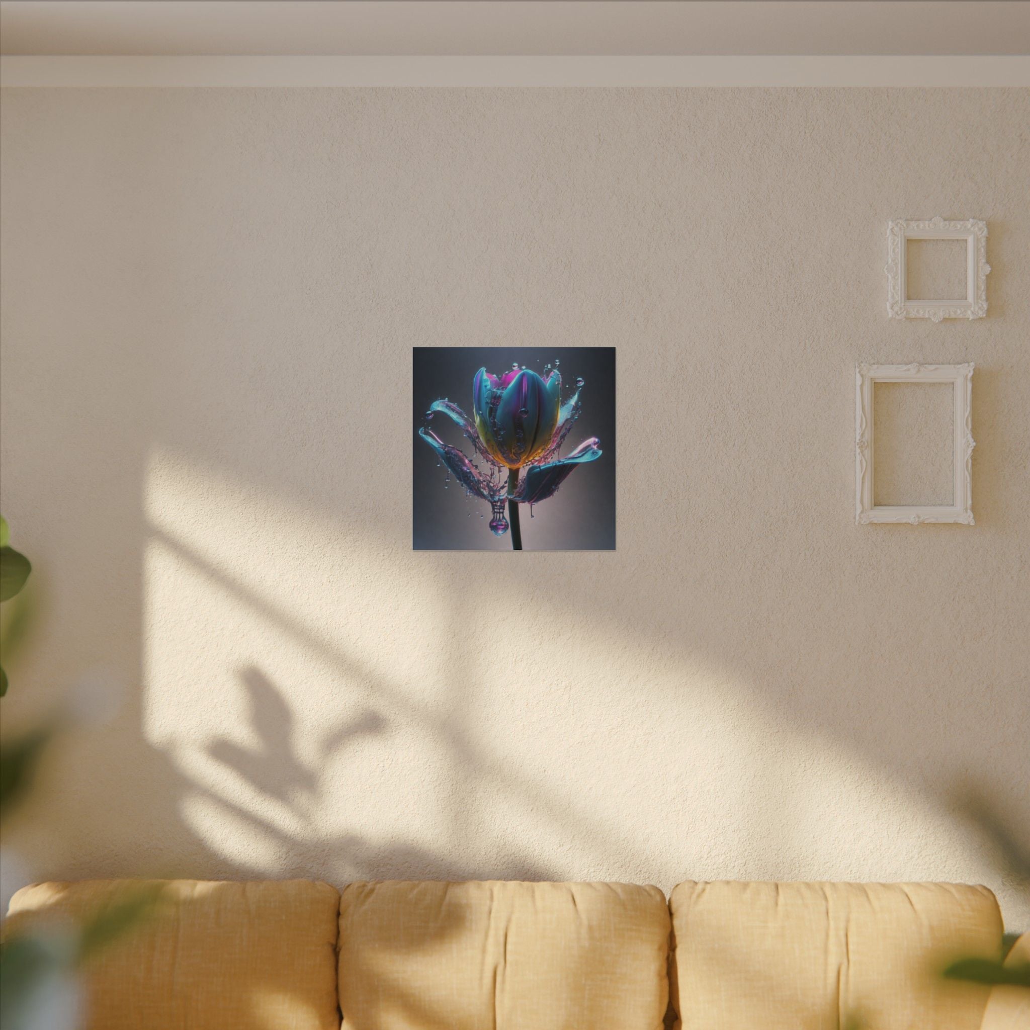 REFRACT — Square Canvas Art Print by Scattercrate