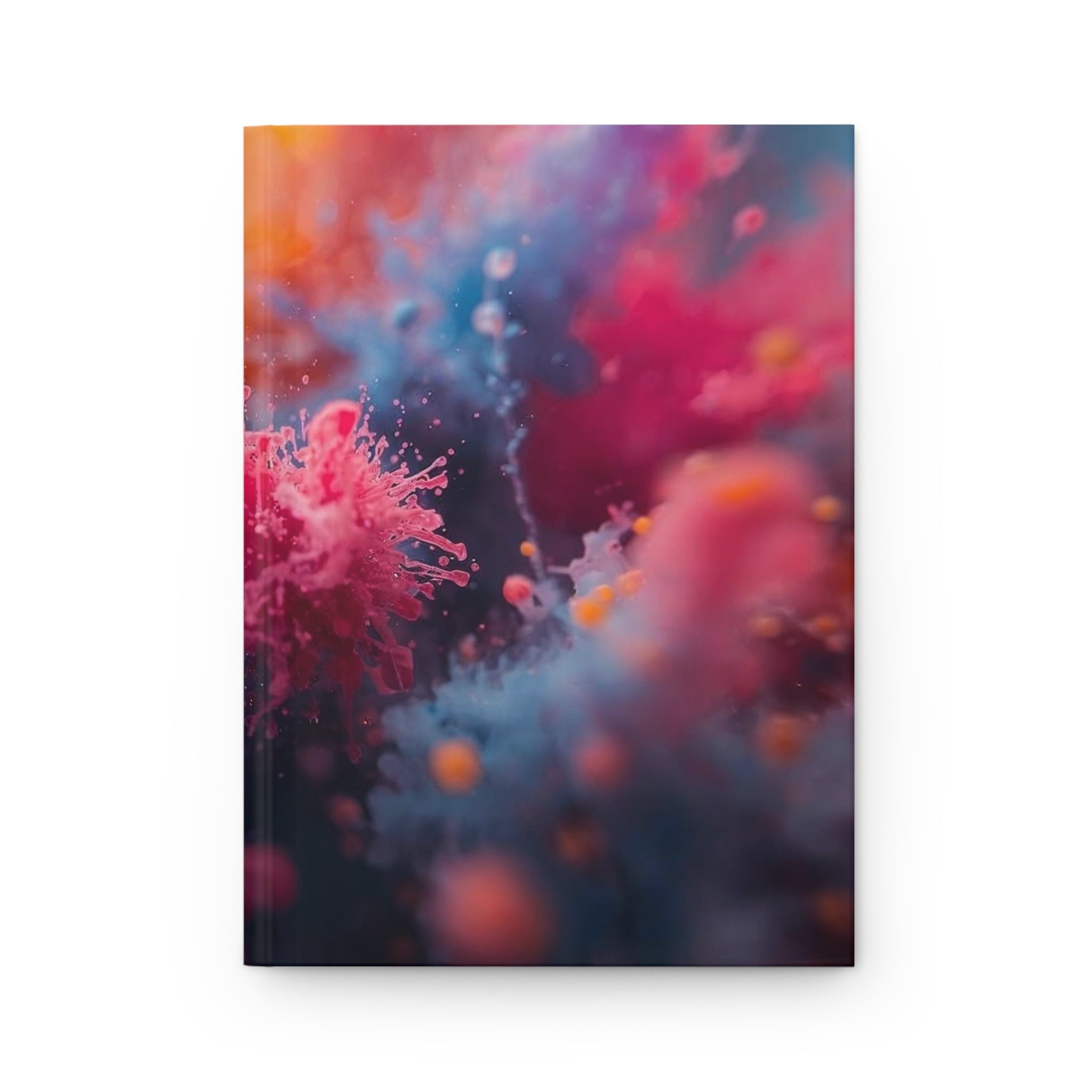 Novaflare hardcover journal by Scattercrate — magenta burst abstract notebook