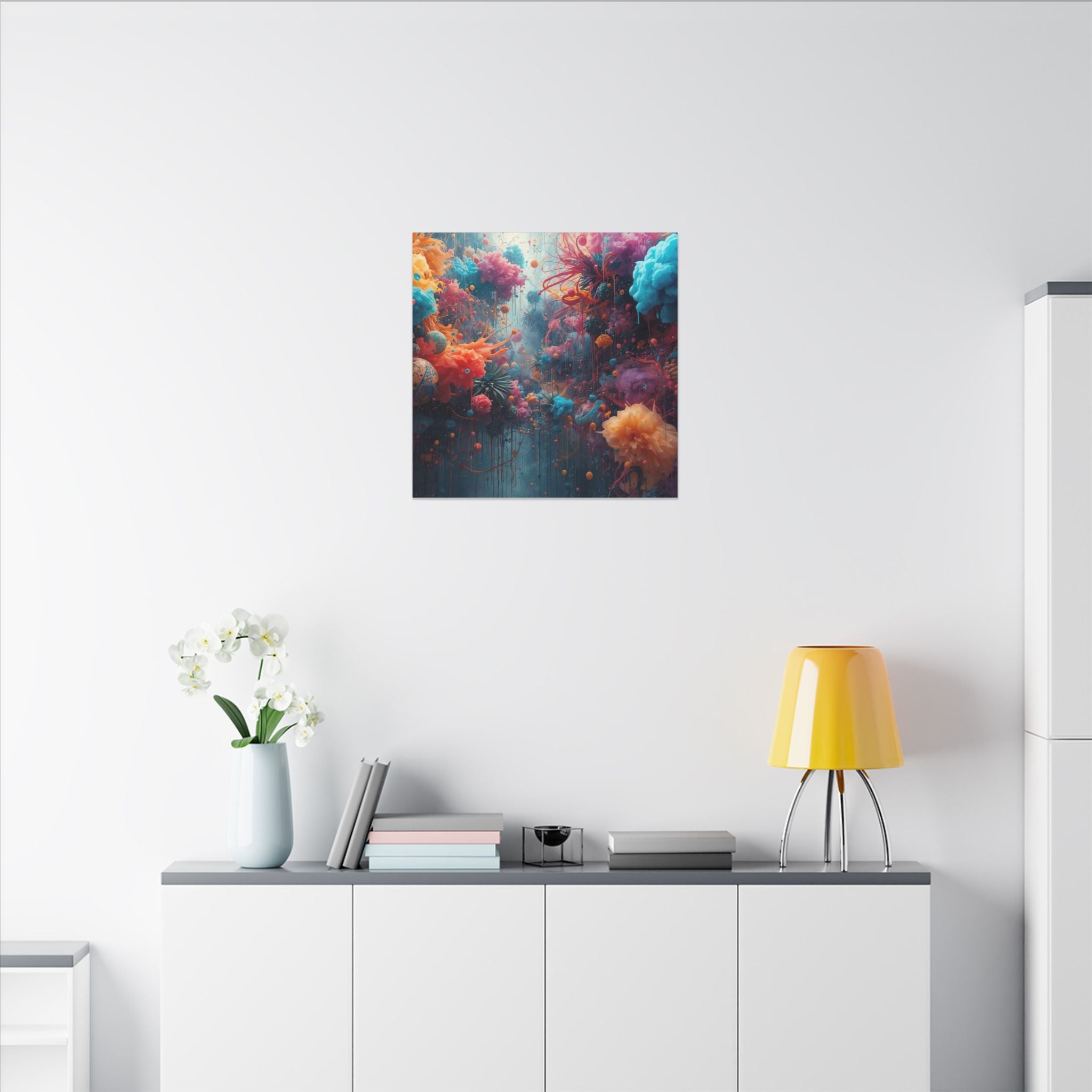 Bloomsurge Canvas Print — Abstract Color Splash Wall Art