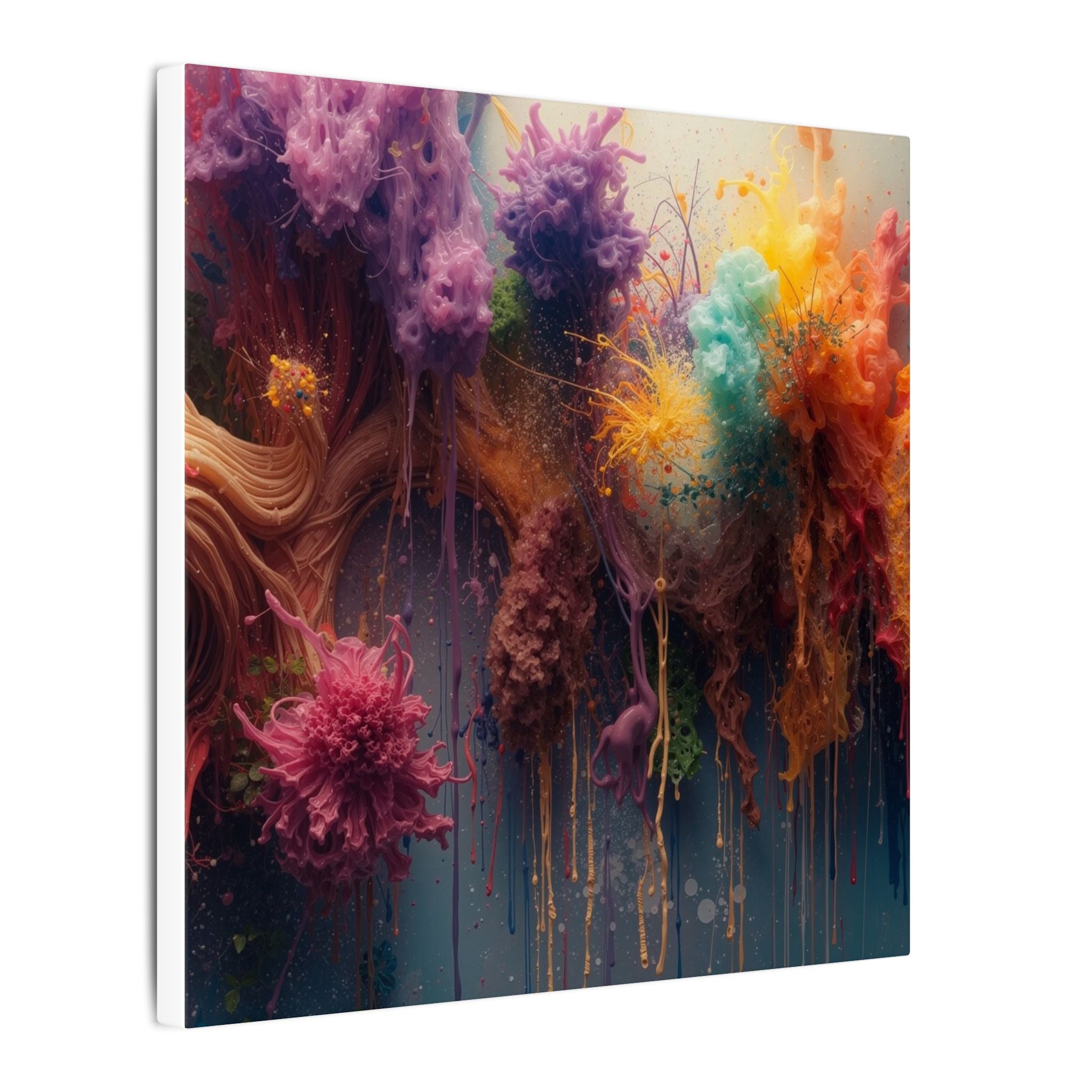 Spectrumdrip Canvas Print — Rainbow Drip Wall Art