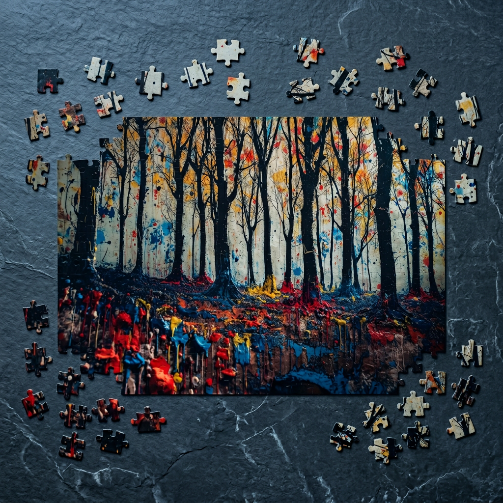 IMPASTO — Abstract Forest Art Puzzle