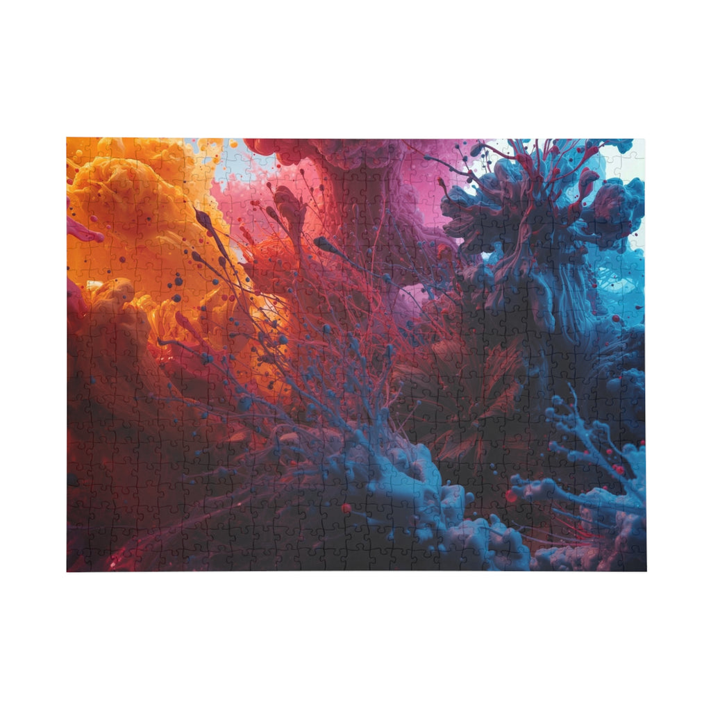 Tempestsplash 500-Piece Jigsaw Puzzle — Violet Storm Splash Art