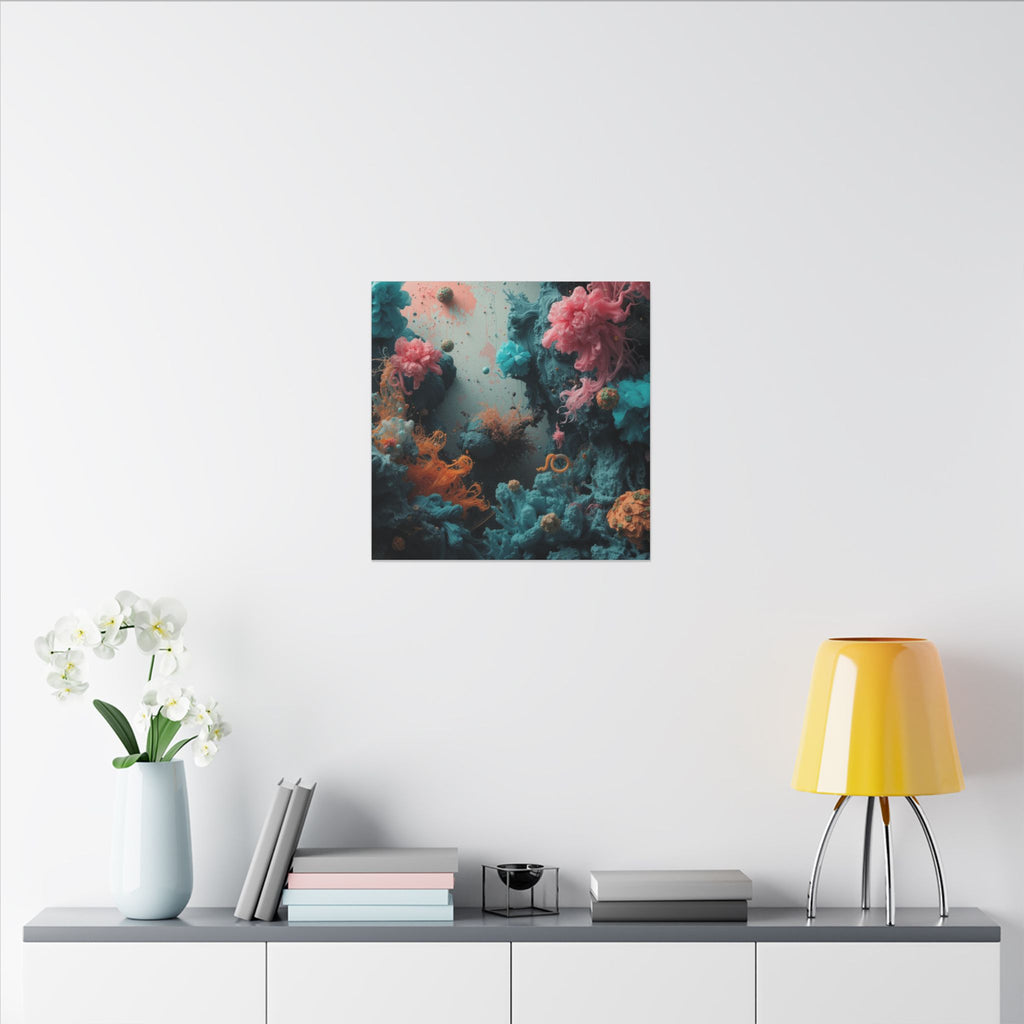 Tidebloom Canvas Print — Coral Reef Bloom Wall Art