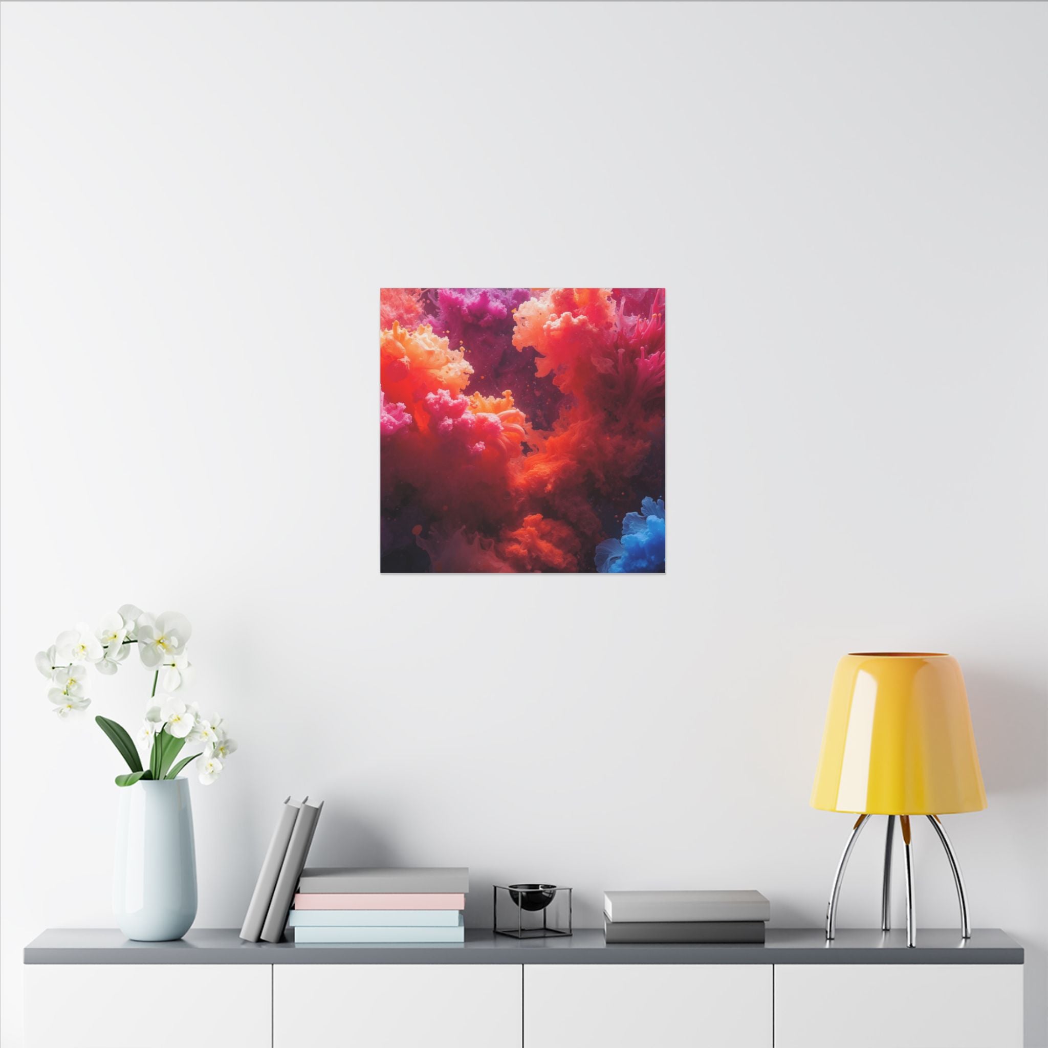 Rosehaze Canvas Print — Magenta Cloudburst Wall Art