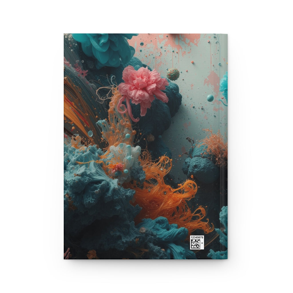 Tidebloom Hardcover Journal — Coral Reef Bloom Notebook