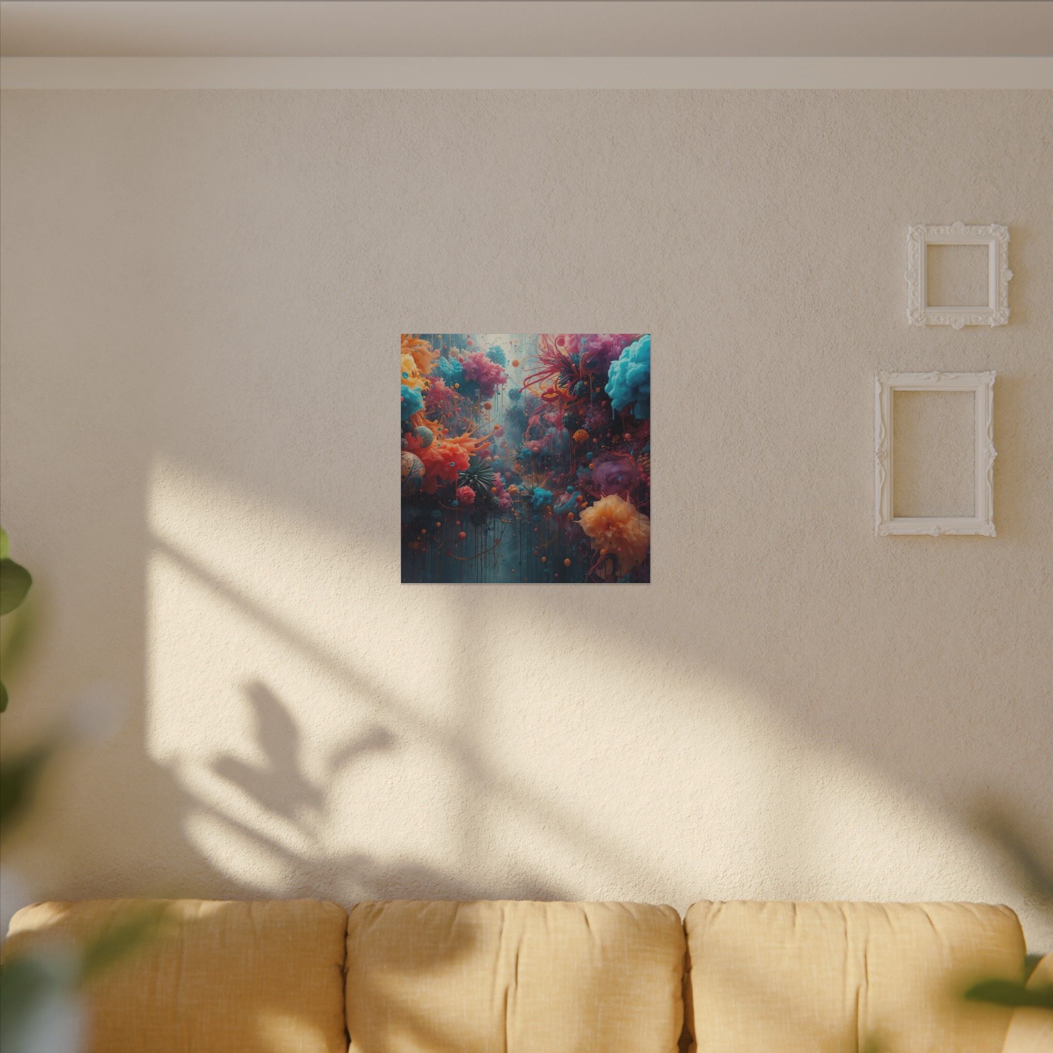Bloomsurge Canvas Print — Abstract Color Splash Wall Art