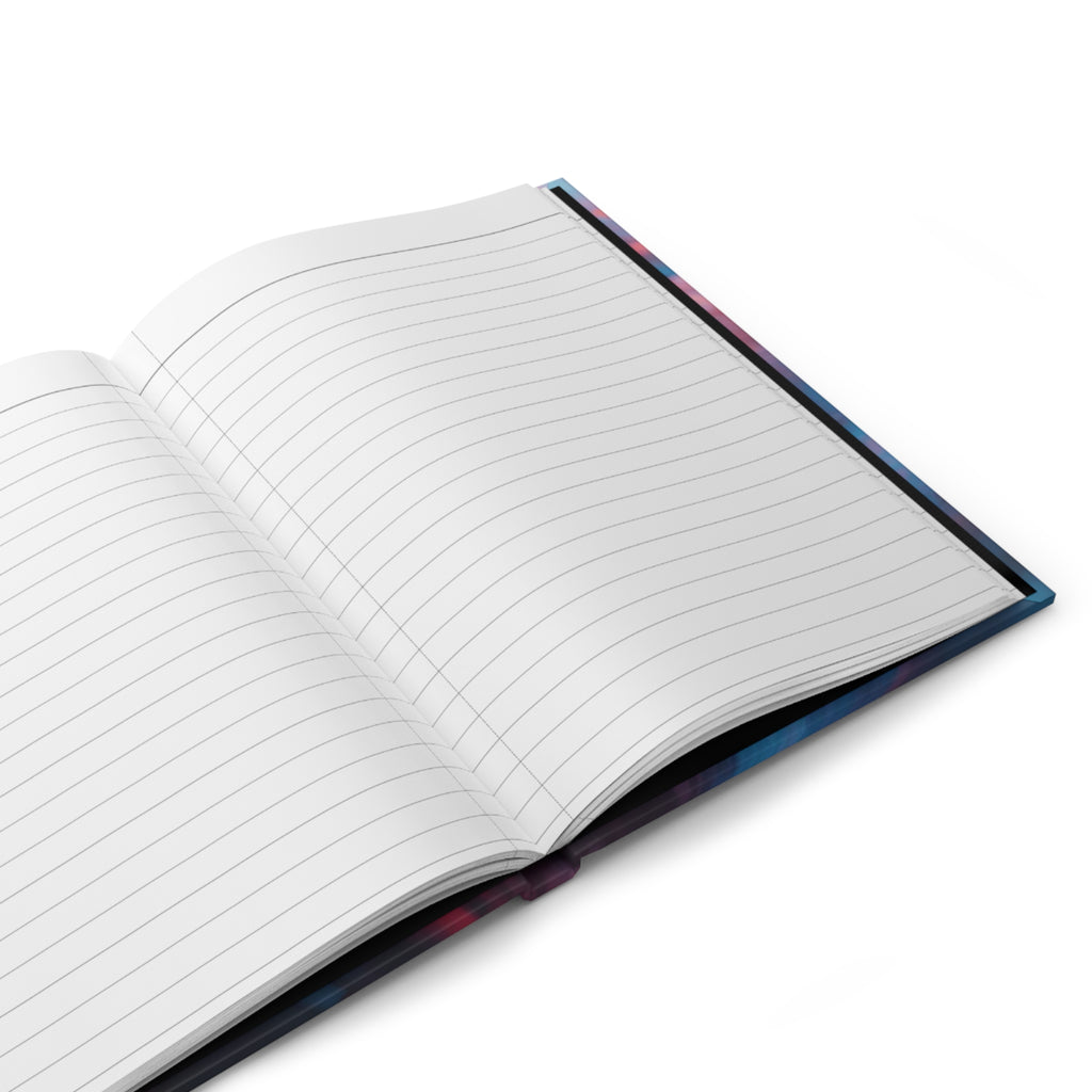 Vortexbloom Hardcover Journal — Radial Motion Burst Notebook