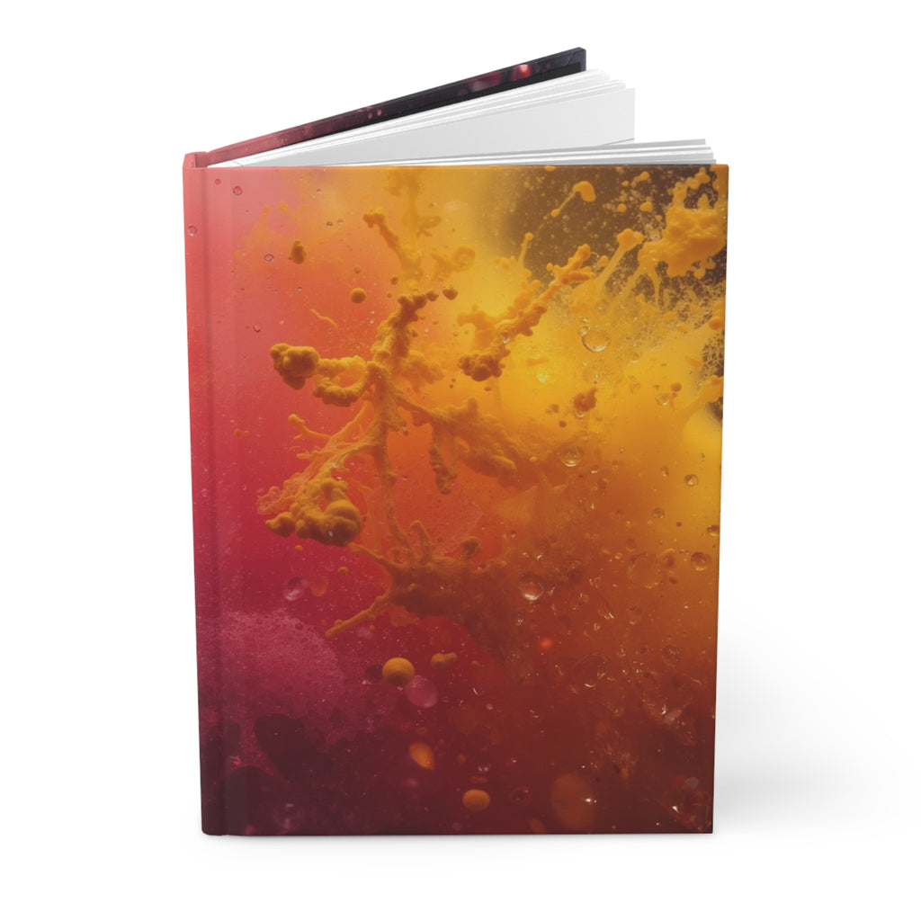 MISTBLOOM hardcover art journal by Scattercrate — dew bloom particles suspended mid-air