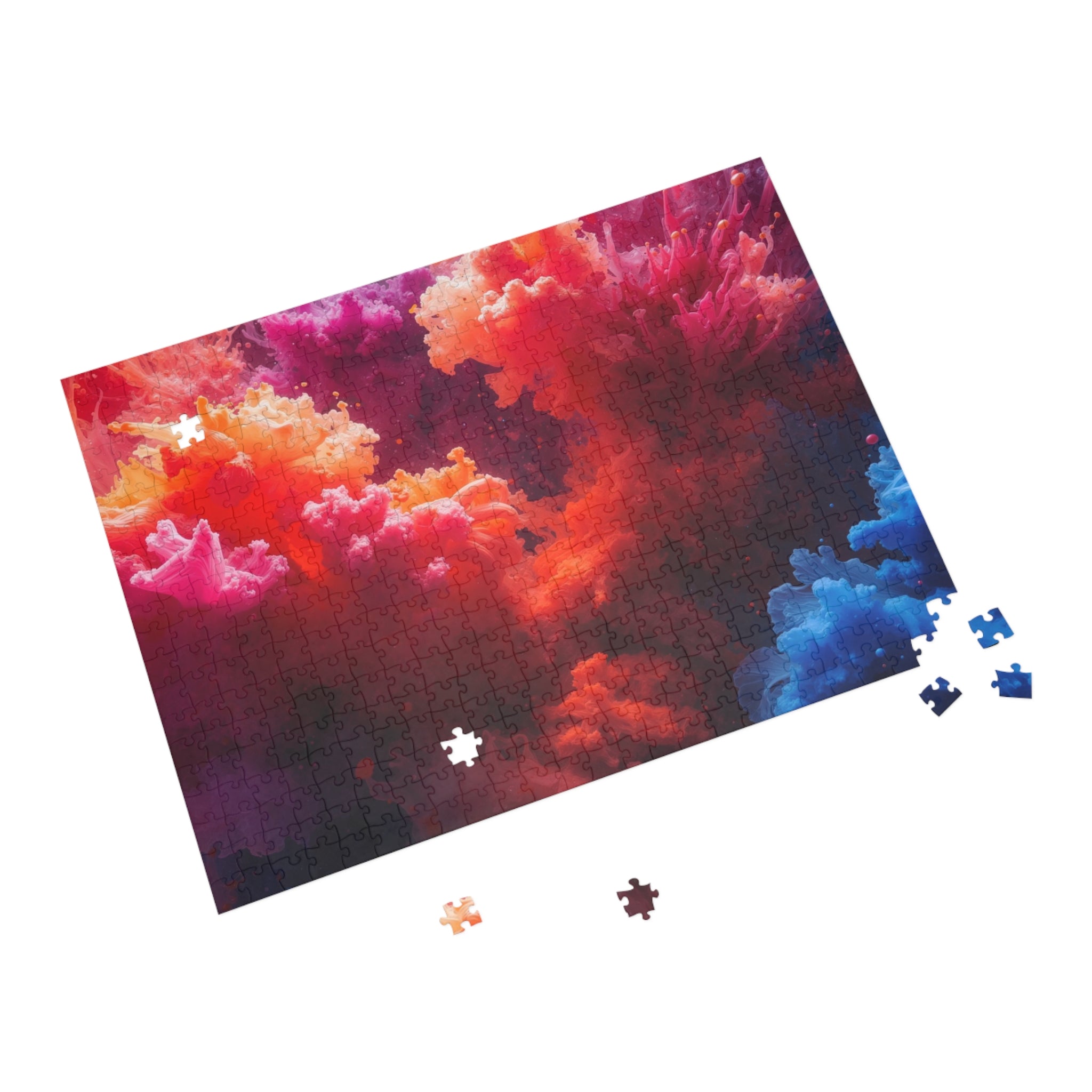 Rosehaze 500-Piece Jigsaw Puzzle — Magenta Cloudburst Art