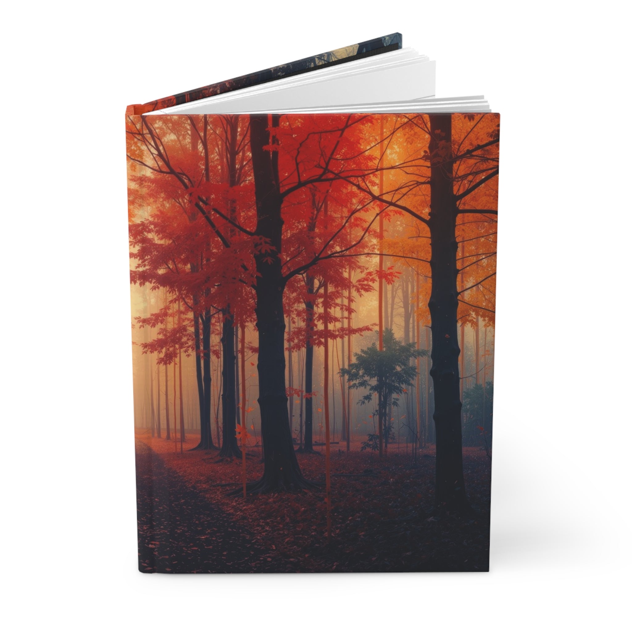 AMBER FOREST — Abstract Autumn Forest Hardcover Art Journal