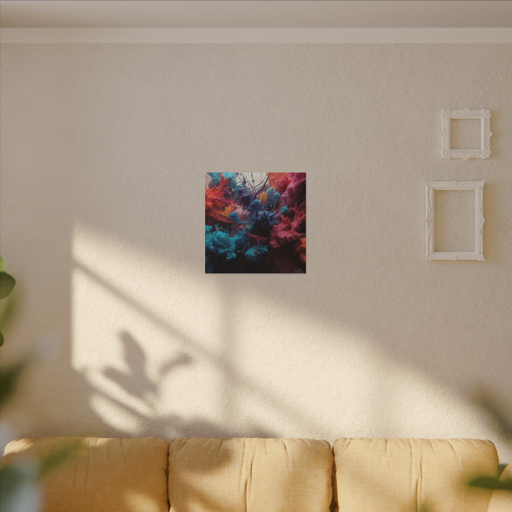 Saffronburst Canvas Print — Golden Ink Column Wall Art